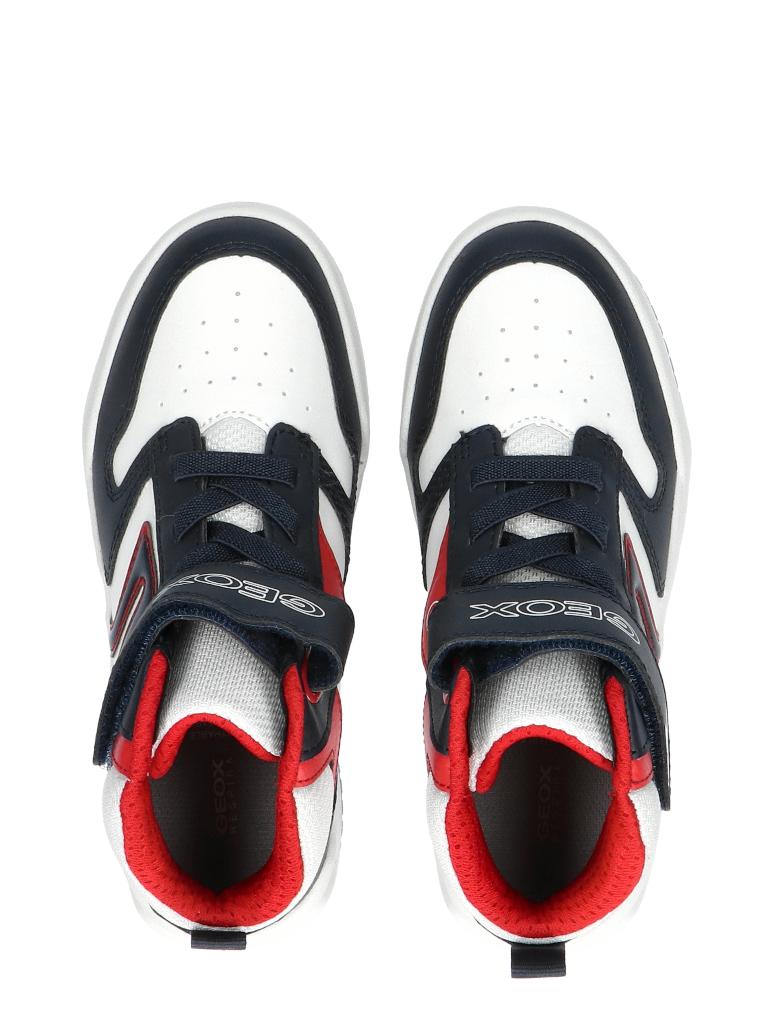 Geox - Buzzerlight Navy White - Jongens - Sneakers - Hoge Sneakers - Klittenbandschoenen - 45413_38_7