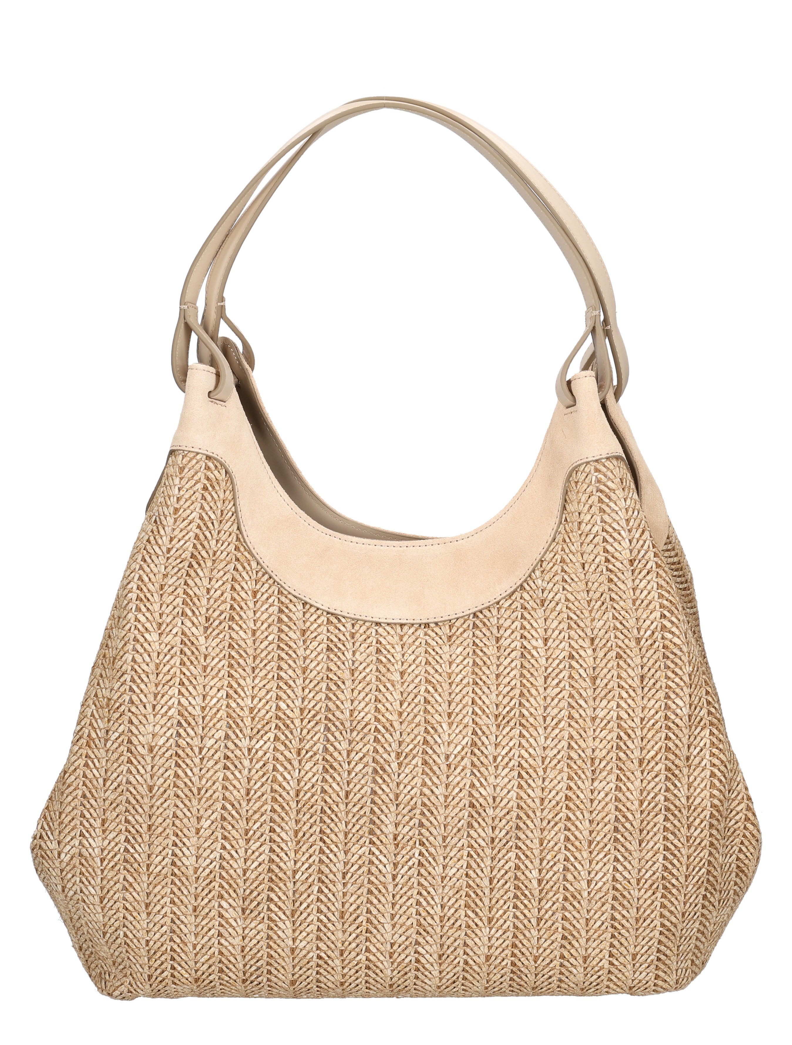 tasje, handtas, rieten patroon, beige, touwriem