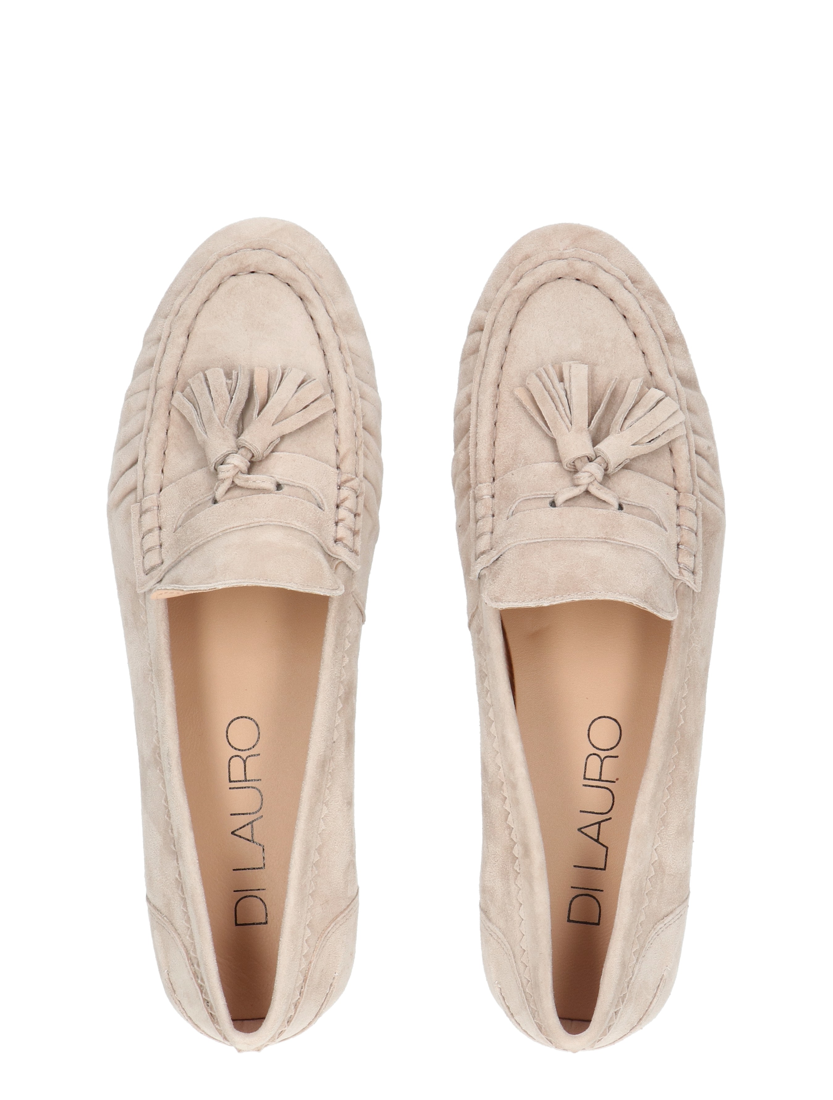 pumps, loafers, suede, tassel, beige
