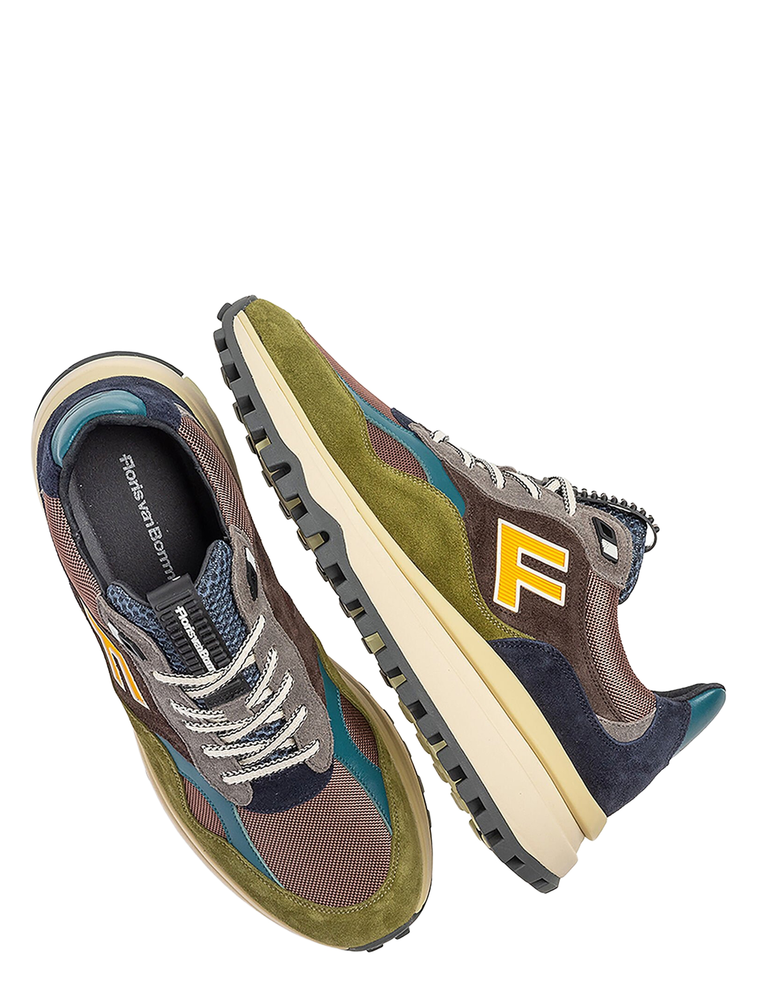 Floris van Bommel - De Gripper SFM-10238 23-01 Cognac G+ Wijdte - Heren - Lage Sneakers - Sneakers - 50121_02_3