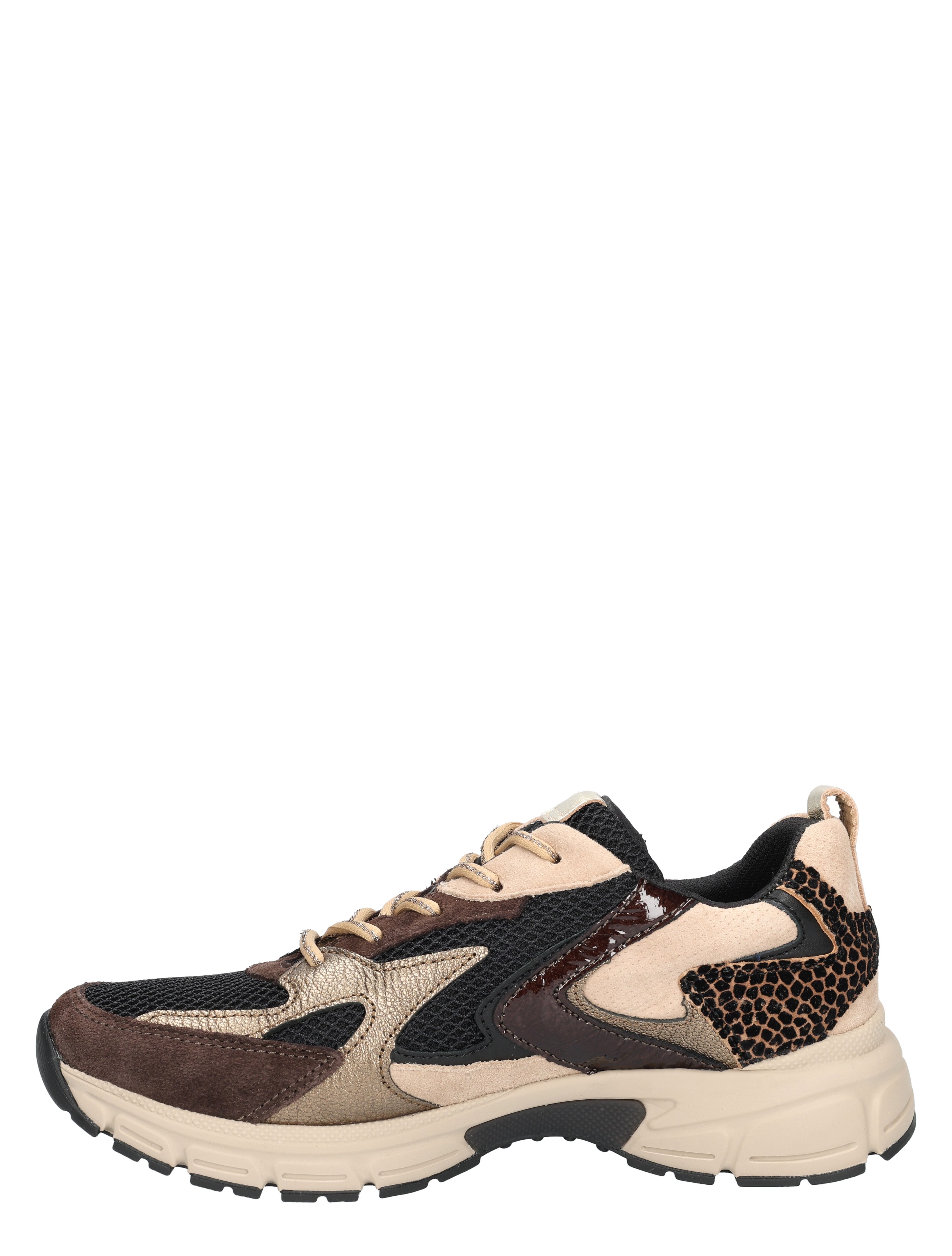 Gabor - 76.536.34 Black Brown Sand G-Wijdte - Sneakers - Dames - Lage Sneakers - 48906_12_2