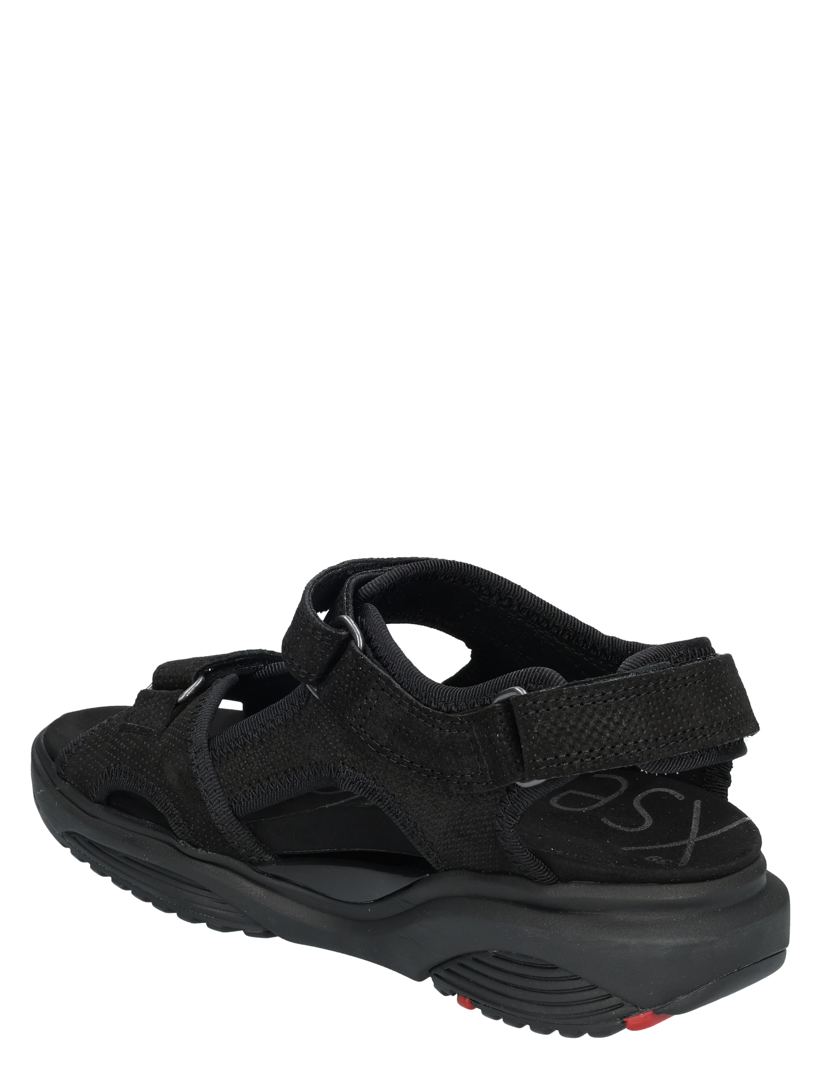 sandalen, slip-on, sportief, zwart, rubber-zool