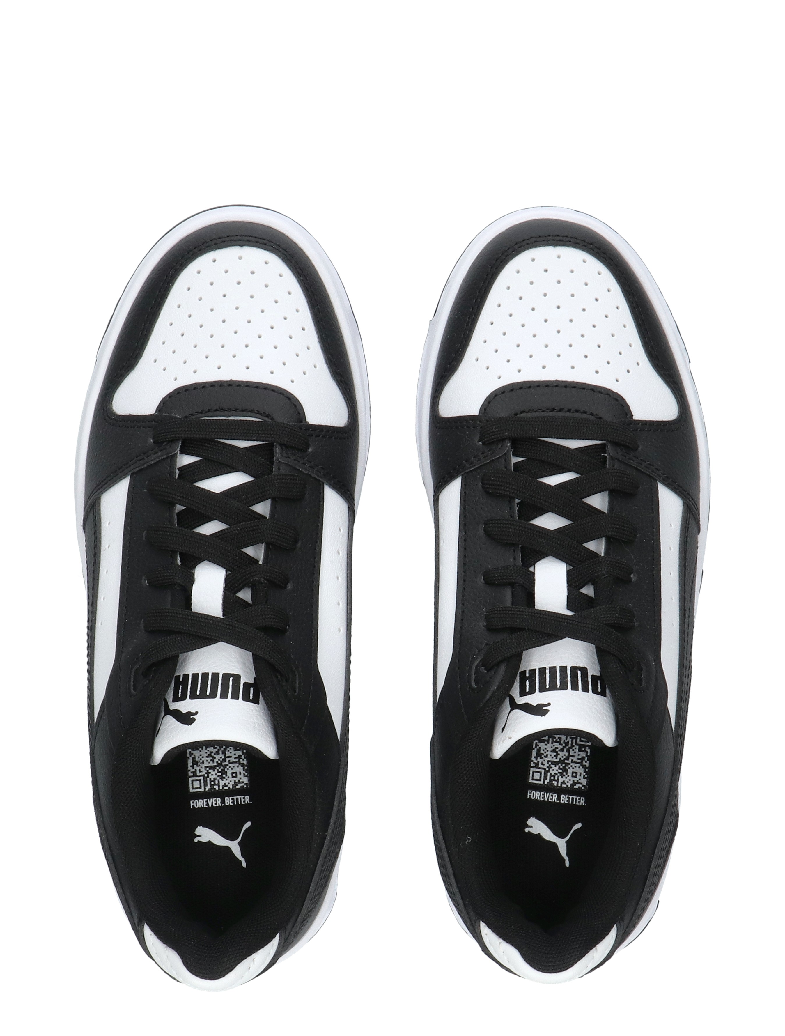 sneaker, zwart-wit, perforatie, veters, sportschoen