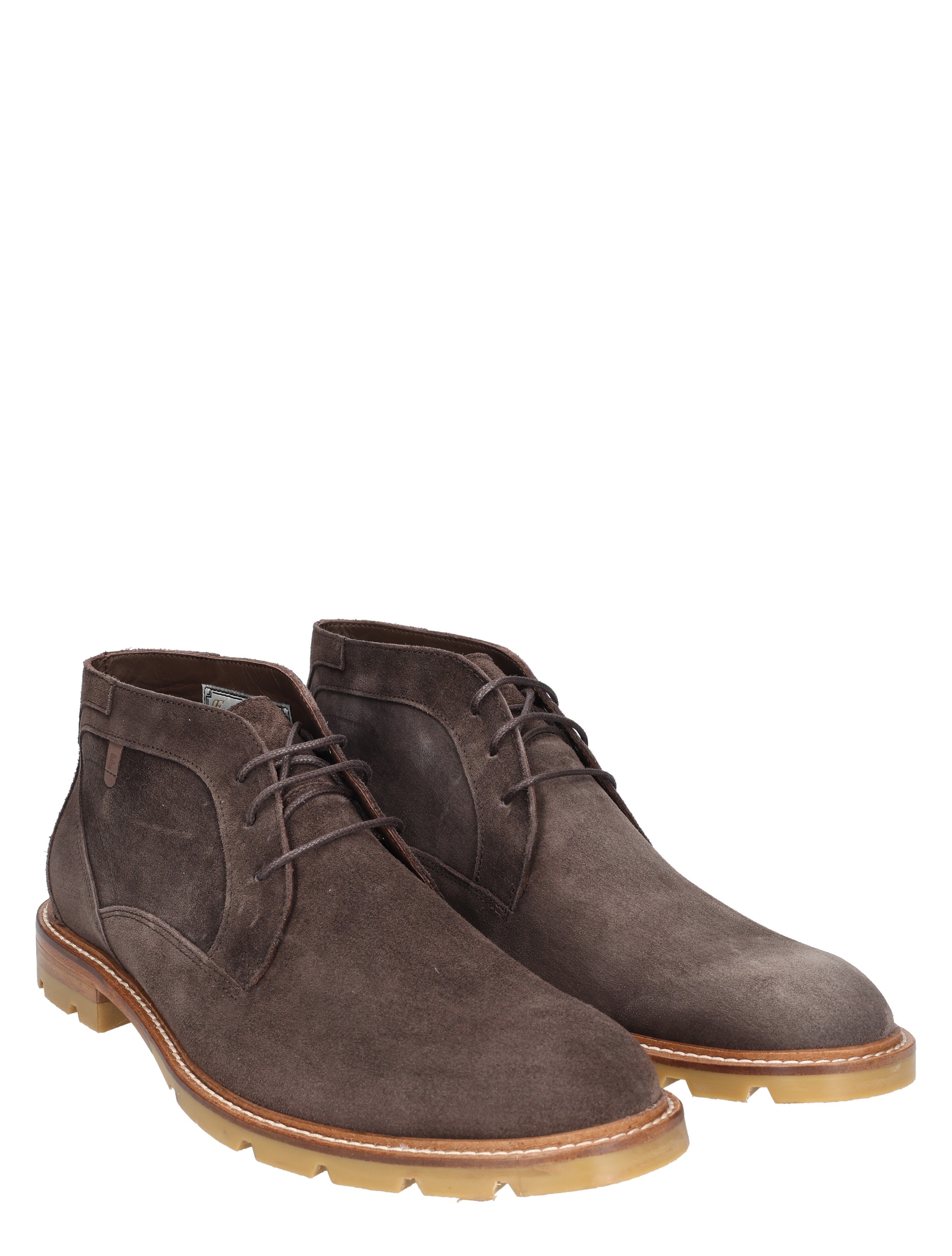 Floris van Bommel - De Braver 50171 21-01 Dark Brown H-Wijdte - Heren - Boots - Veter Boots - 49306_22_5