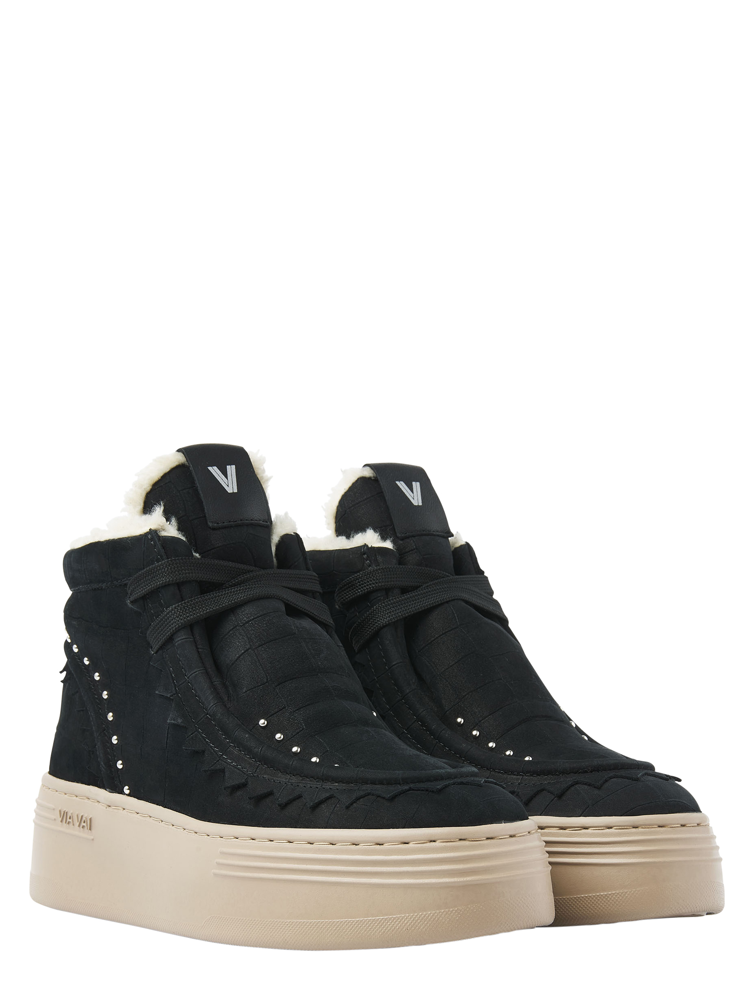 VIA VAI - Isa Callum 62337 02-900 Black - Sneakers - Dames - Lage Sneakers - 50076_11_2