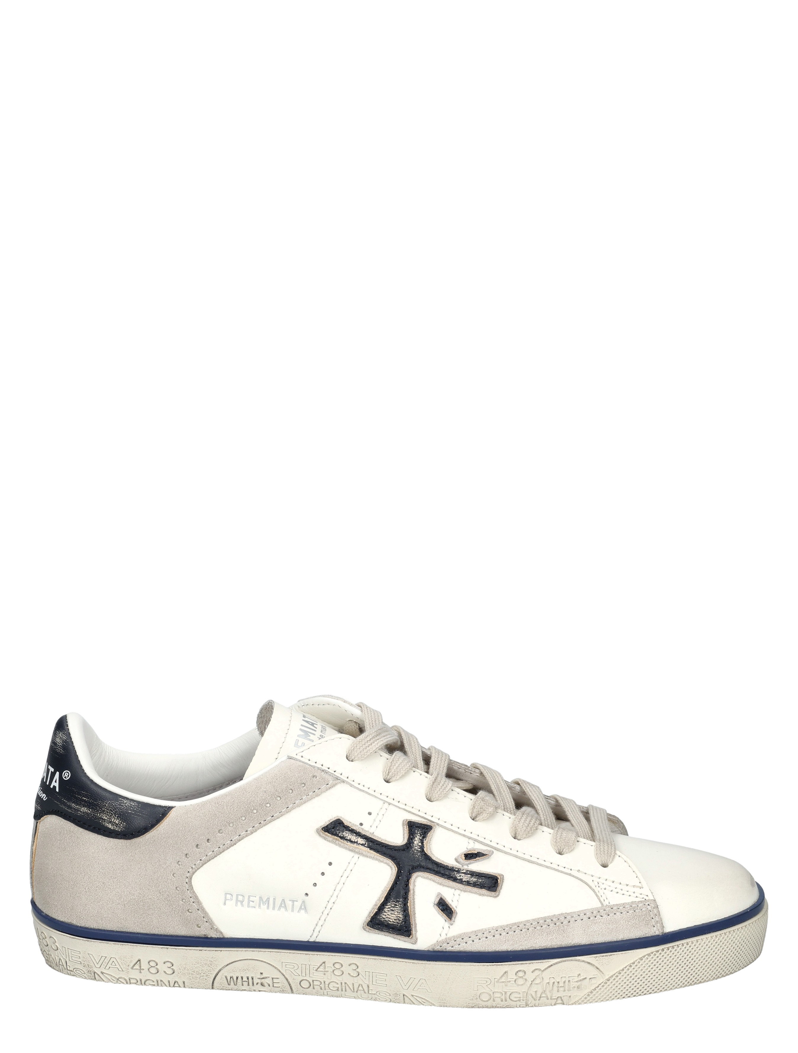 Premiata - Steven Men 7285 White Beige - Heren - Lage Sneakers - Sneakers - 50185_87_1