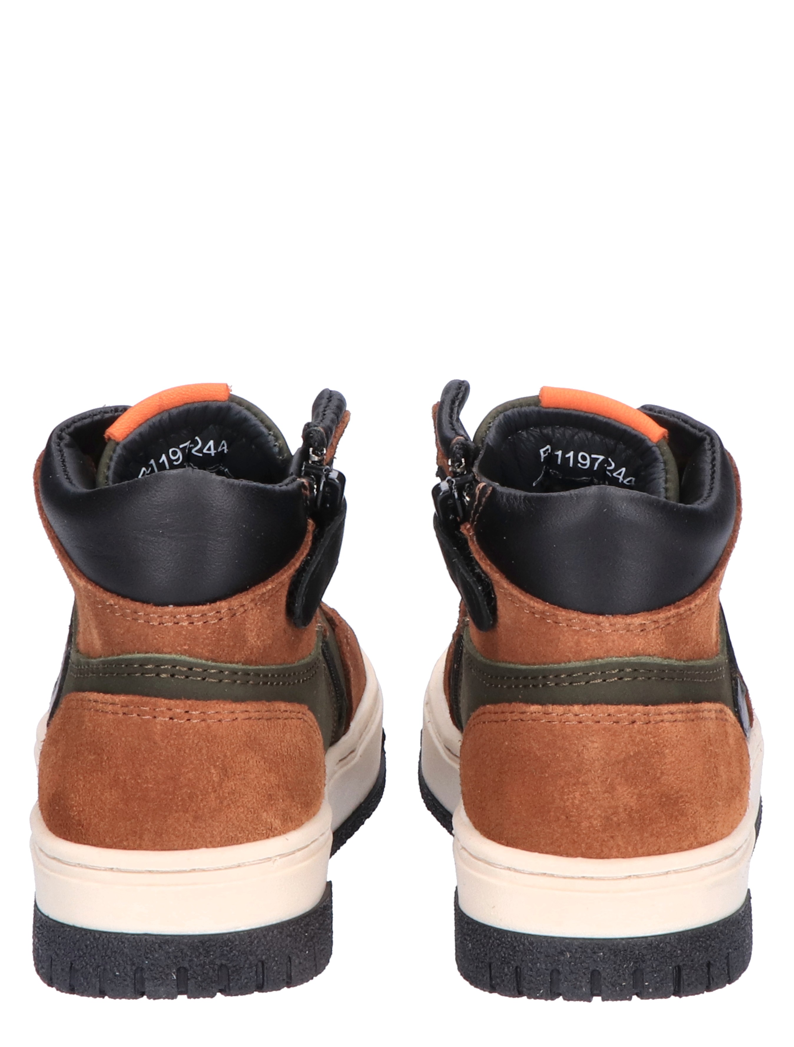 Pinocchio - P1197 Mid Brown Combi - Meisjes - Jongens - Sneakers - Sneakers - Hoge Sneakers - Hoge Sneakers - 45746_26_6