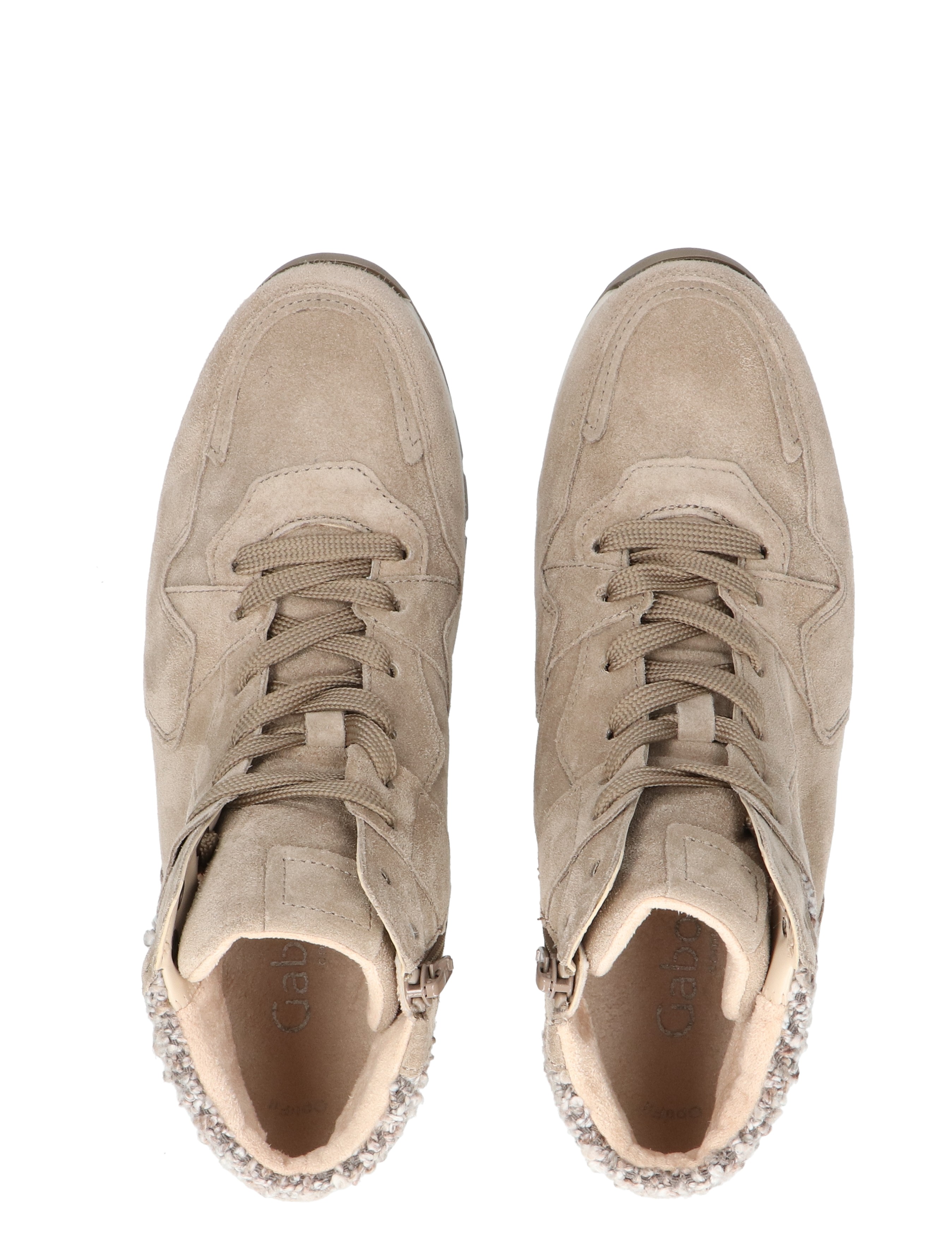 Gabor - 76.755.39 Beige Taupe H-Wijdte - Dames - Boots - Enkellaarsjes - 48915_77_7