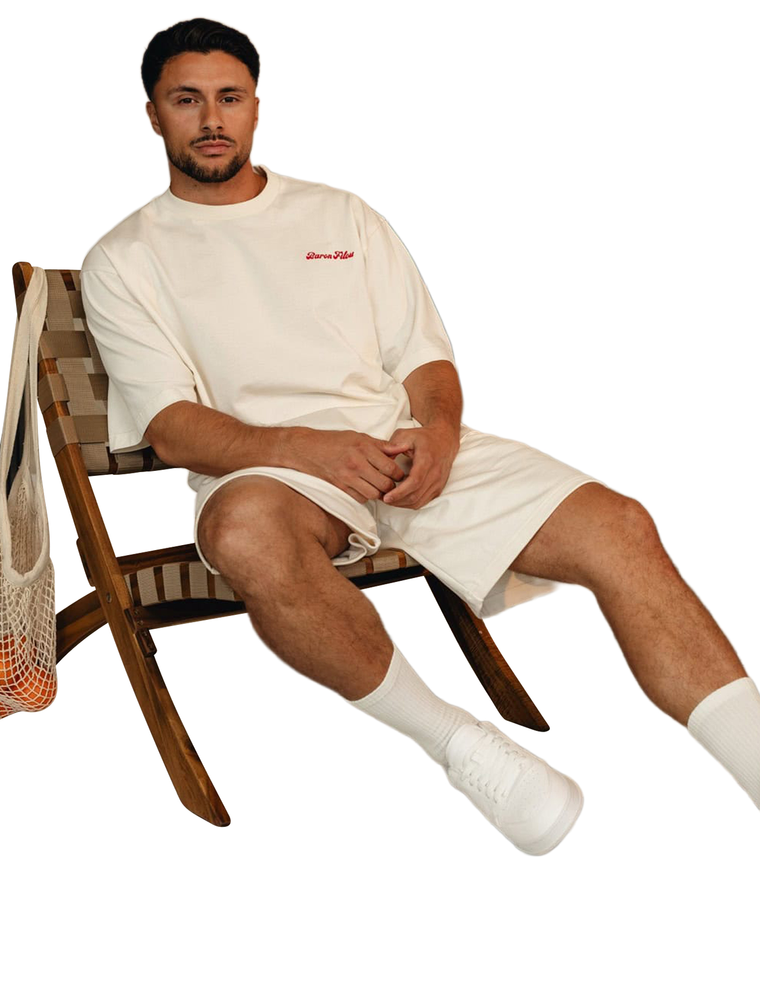 Baron Filou - Oversized BP Lobster Gang Lobster Gang Off-White - Heren - T-Shirts & Polos - 50618_77_2