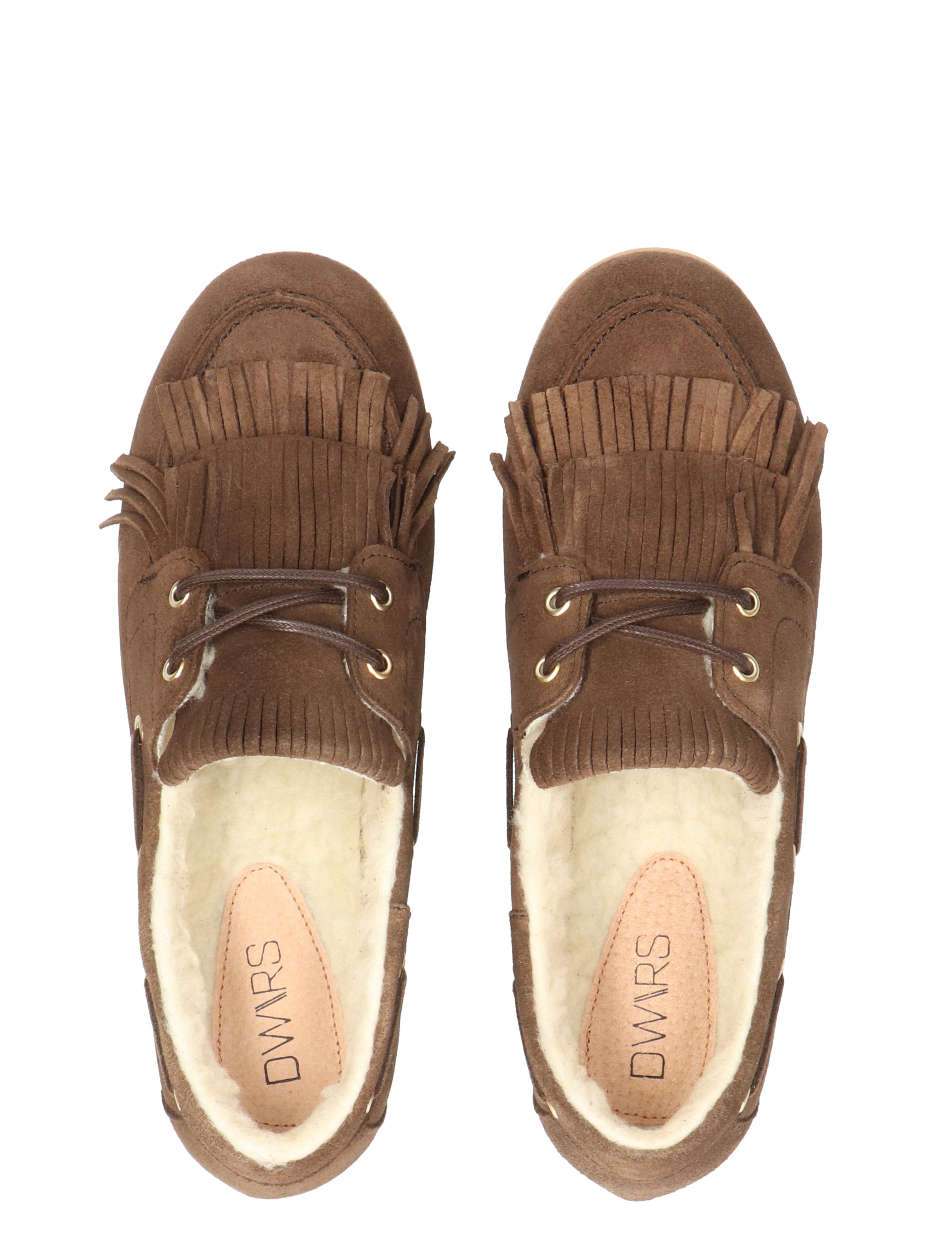 DWRS Label - Latty Fringes B11975-03 8725 Dark Brown - Dames - Sneakers - Lage Sneakers - 50361_22_7