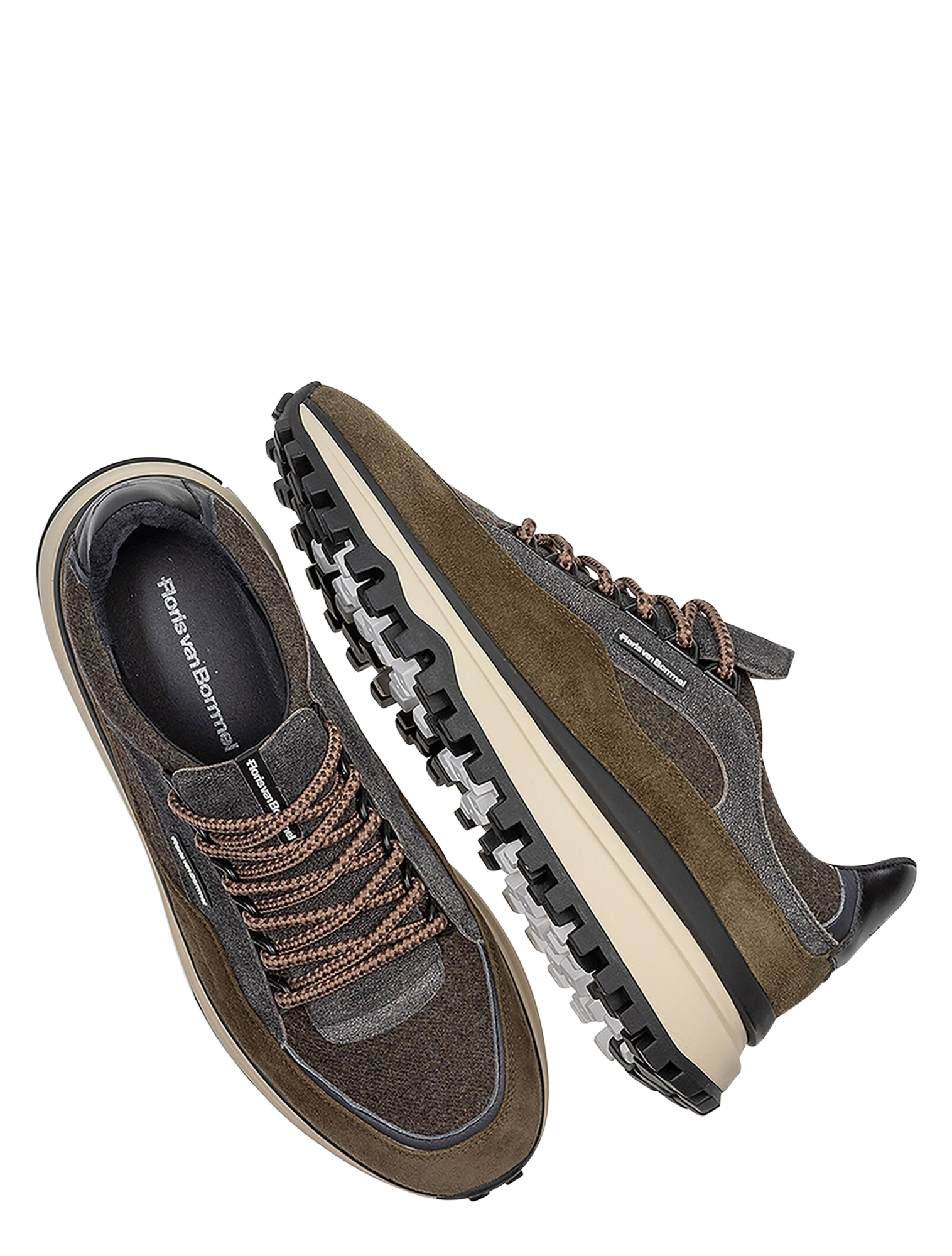 Floris van Bommel - De Gripper SFM-10248 03.01 Dark Green G+ Wijdte - Heren - Lage Sneakers - Sneakers - 50125_66_3
