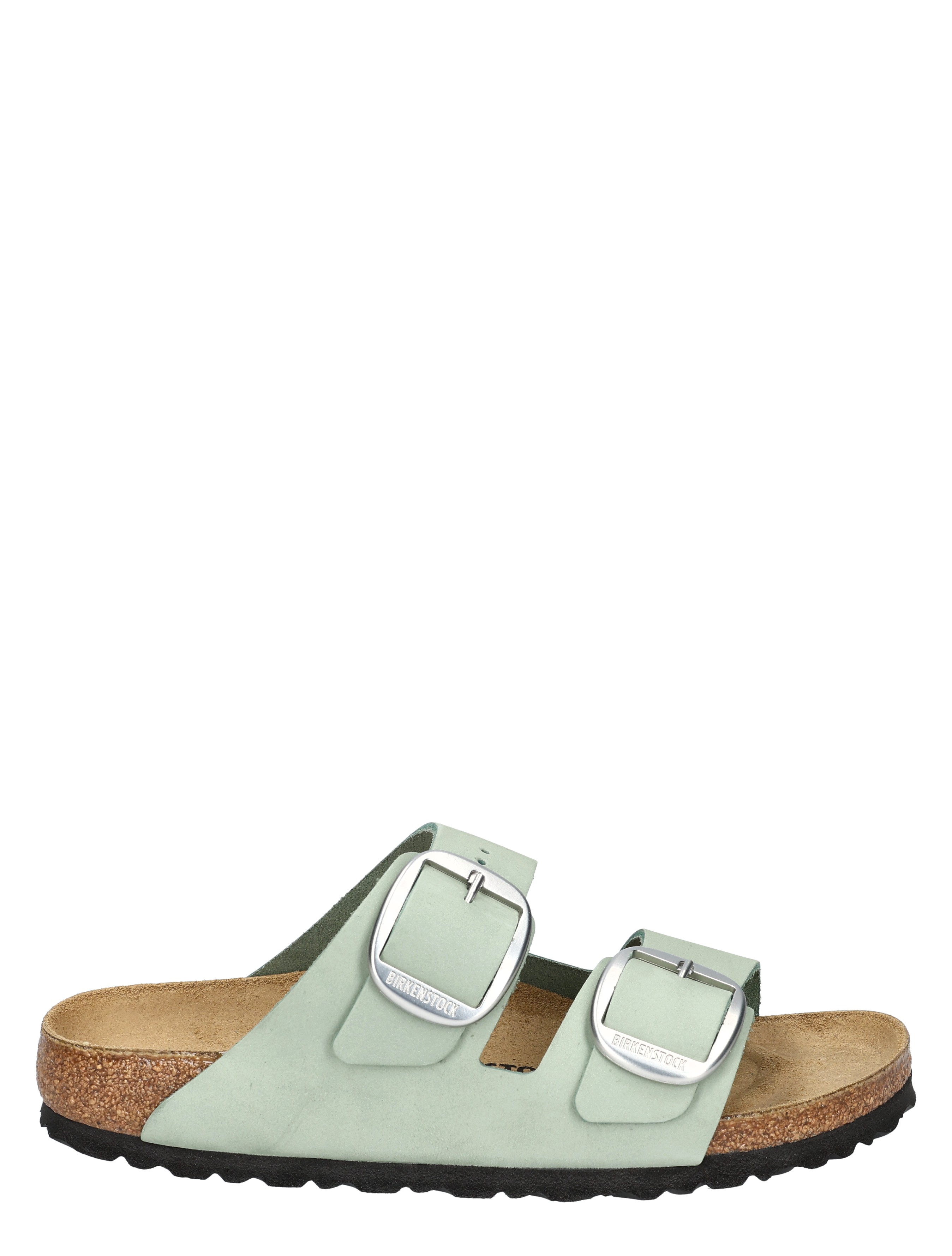 Birkenstock - Arizona Women Big Buckle Nubuck Pure Sage Narrow - Dames - Slippers - 49778_99_2