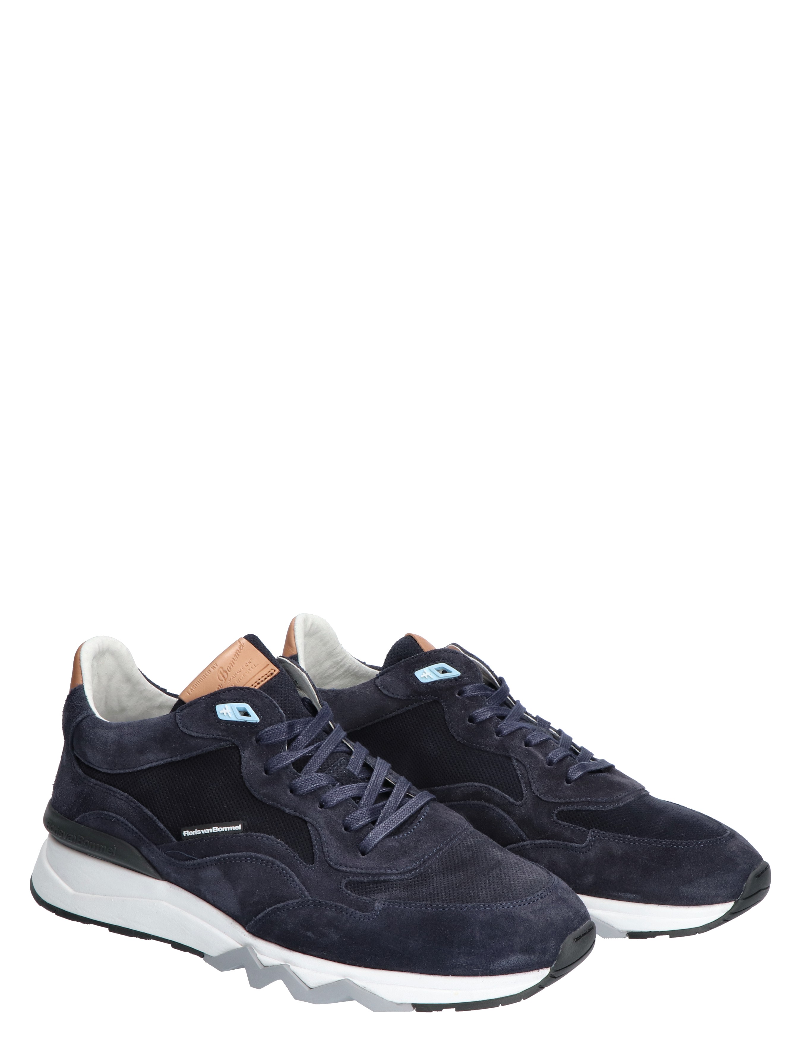 Floris van Bommel - De Zager 02.18 Dark Blue G+ Wijdte - Heren - Lage Sneakers - Sneakers - 41322_33_5