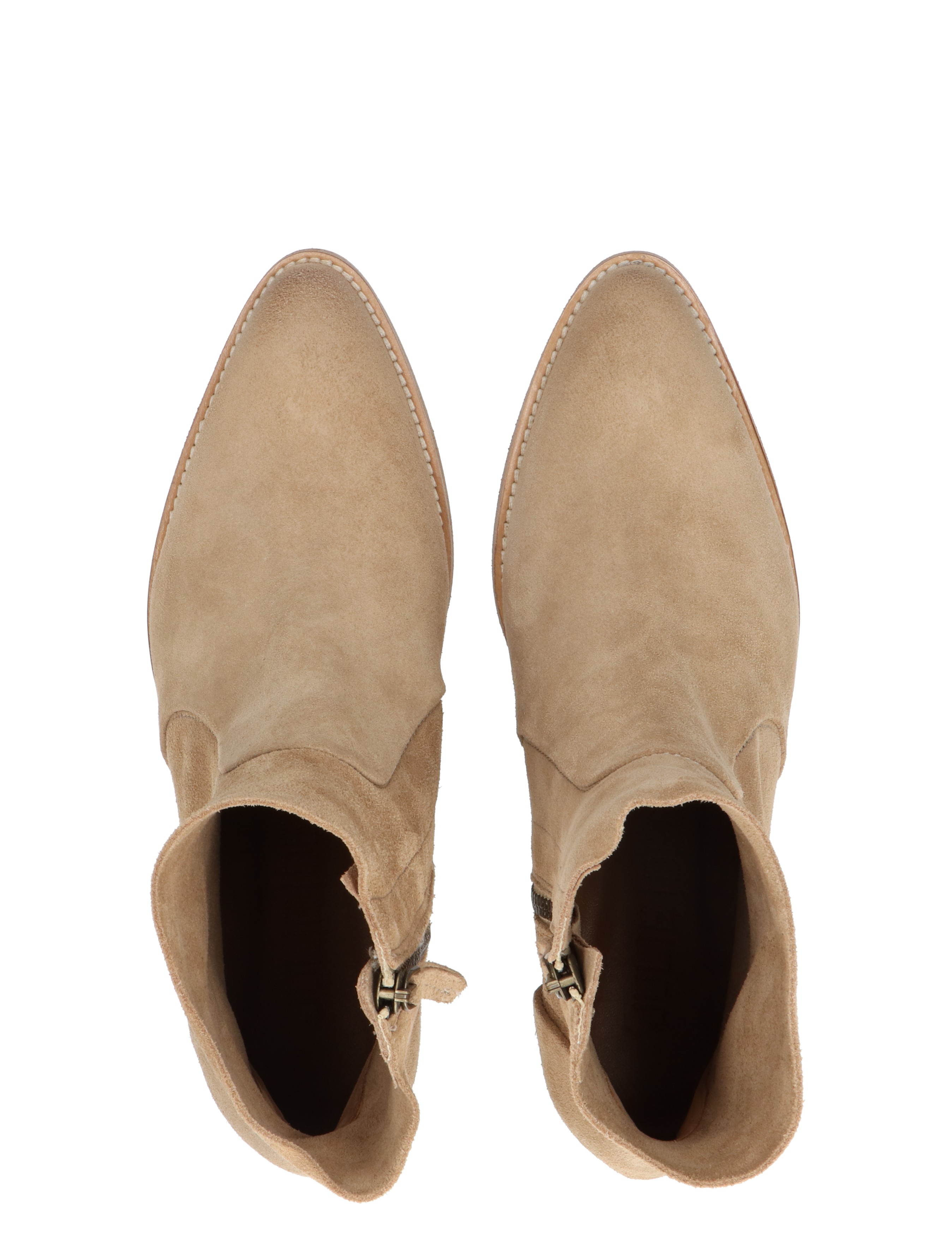 Julie Dee - ME307 Ecru - Dames - Boots - Enkellaarsjes - Cowboylaarzen - 47326_77_7