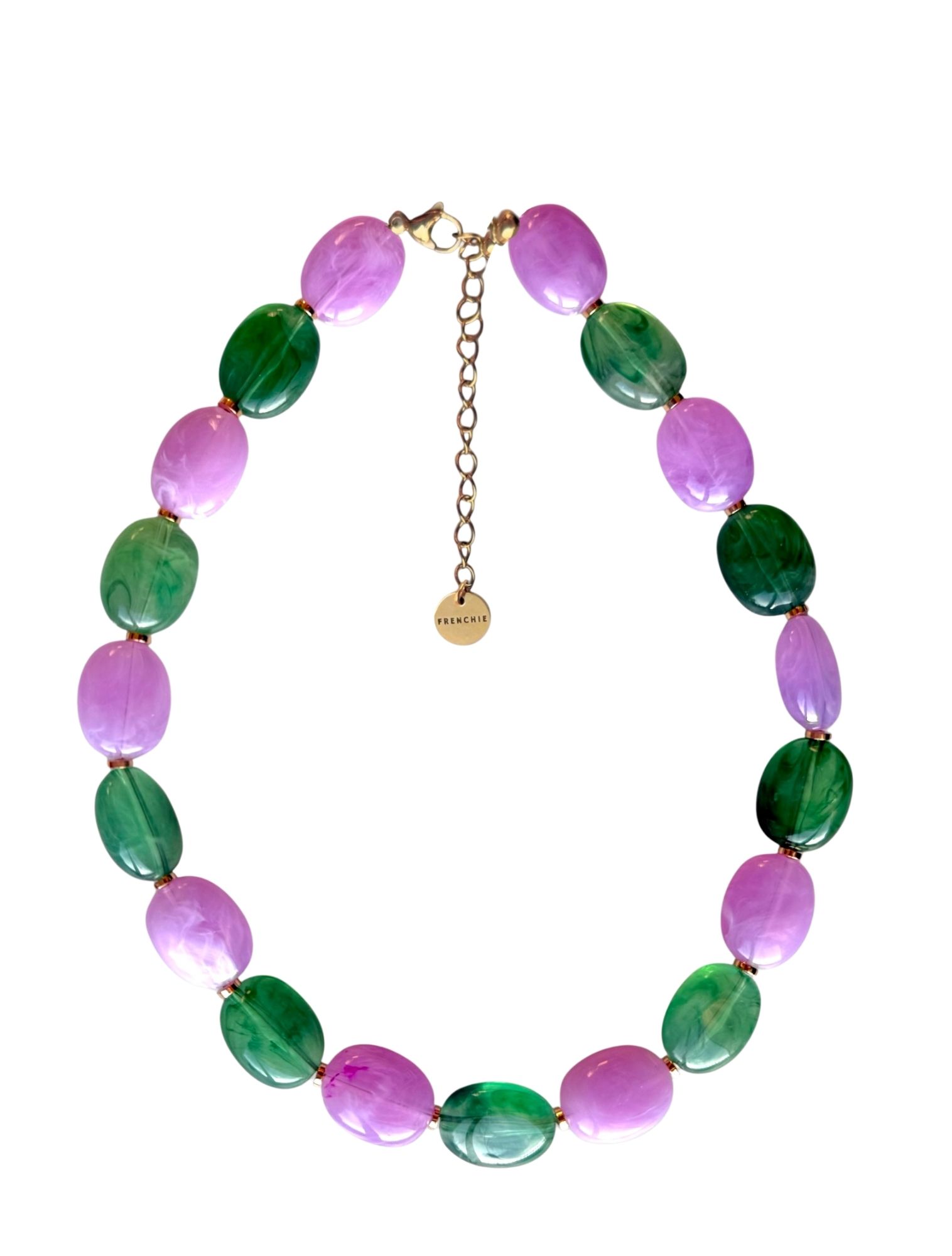 Studio Frenchie - Necklace Color Block Green Color Block Green - Dames - Sieraden - 52611_66_1