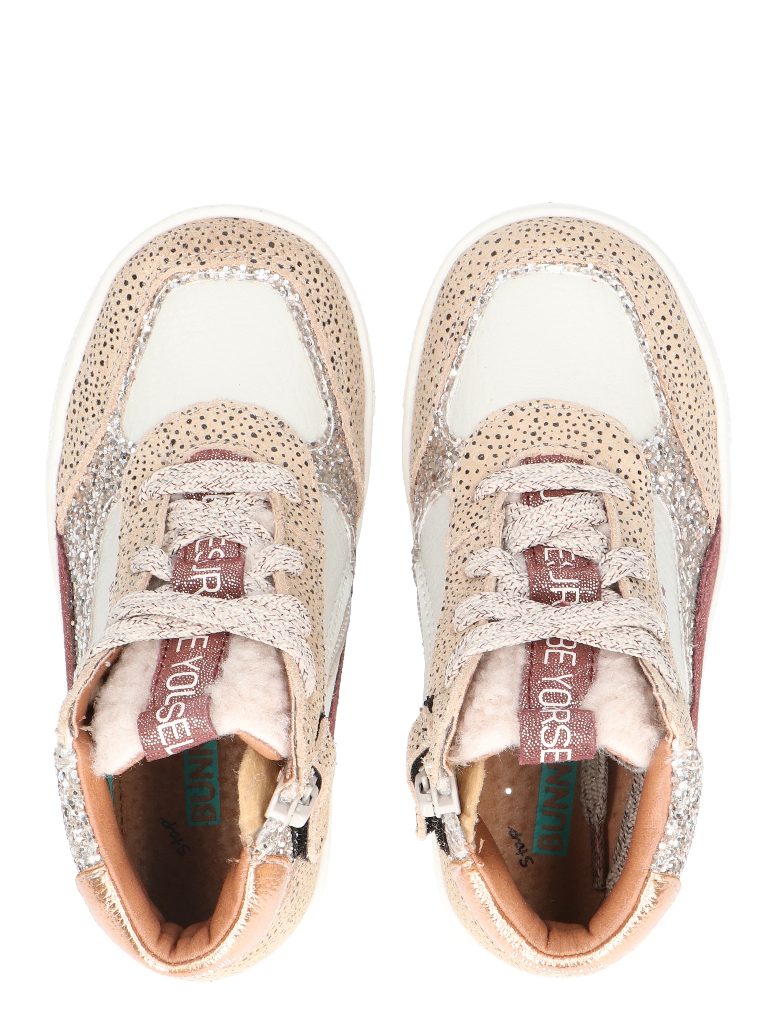 Bunnies - Lola Louw 225752 908 Taupe - Meisjes - Sneakers - Hoge Sneakers - 48497_28_7