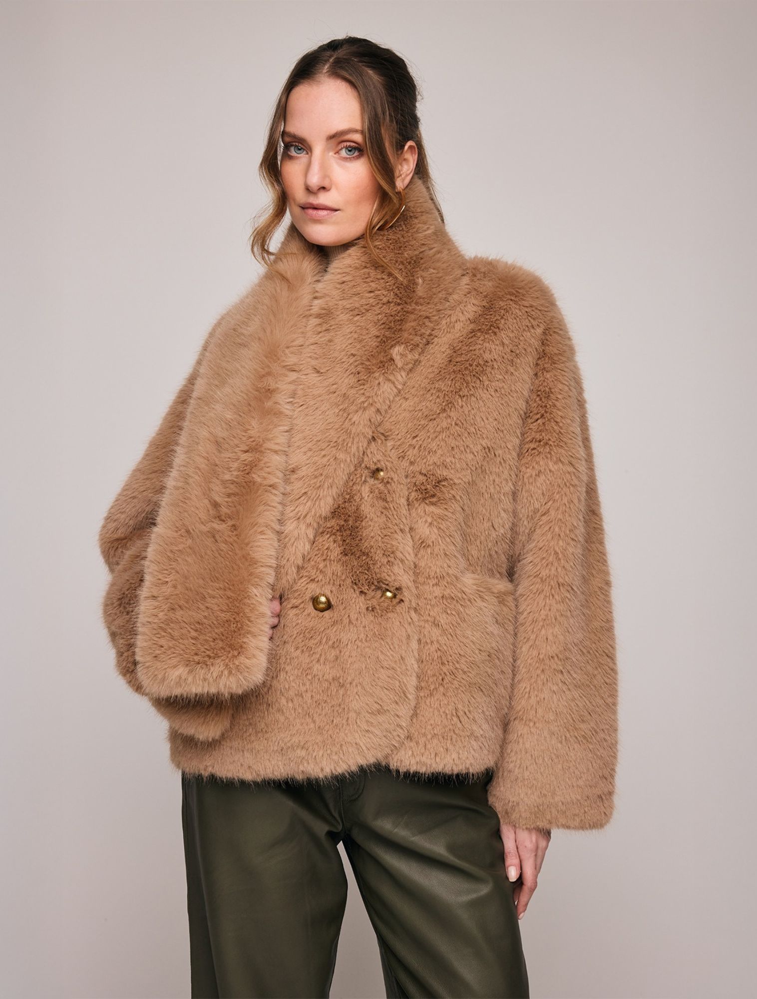 Ibana - Cierra Taupe - Dames - Jassen en Jacks - 48291_22_4