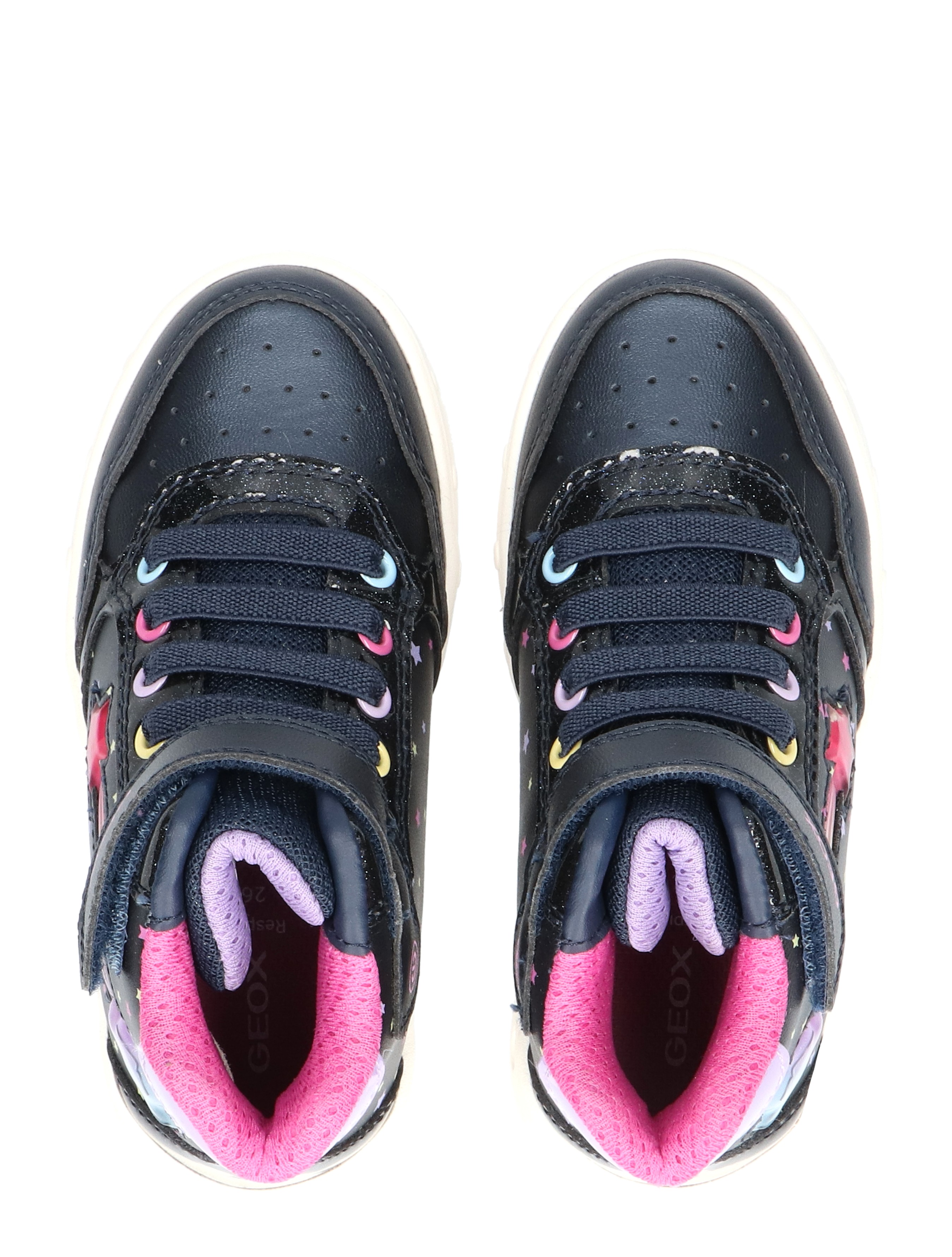 Geox - Skylin Girl Ster Navy Multicolor - Meisjes - Veter Boots - Boots - 48251_33_7