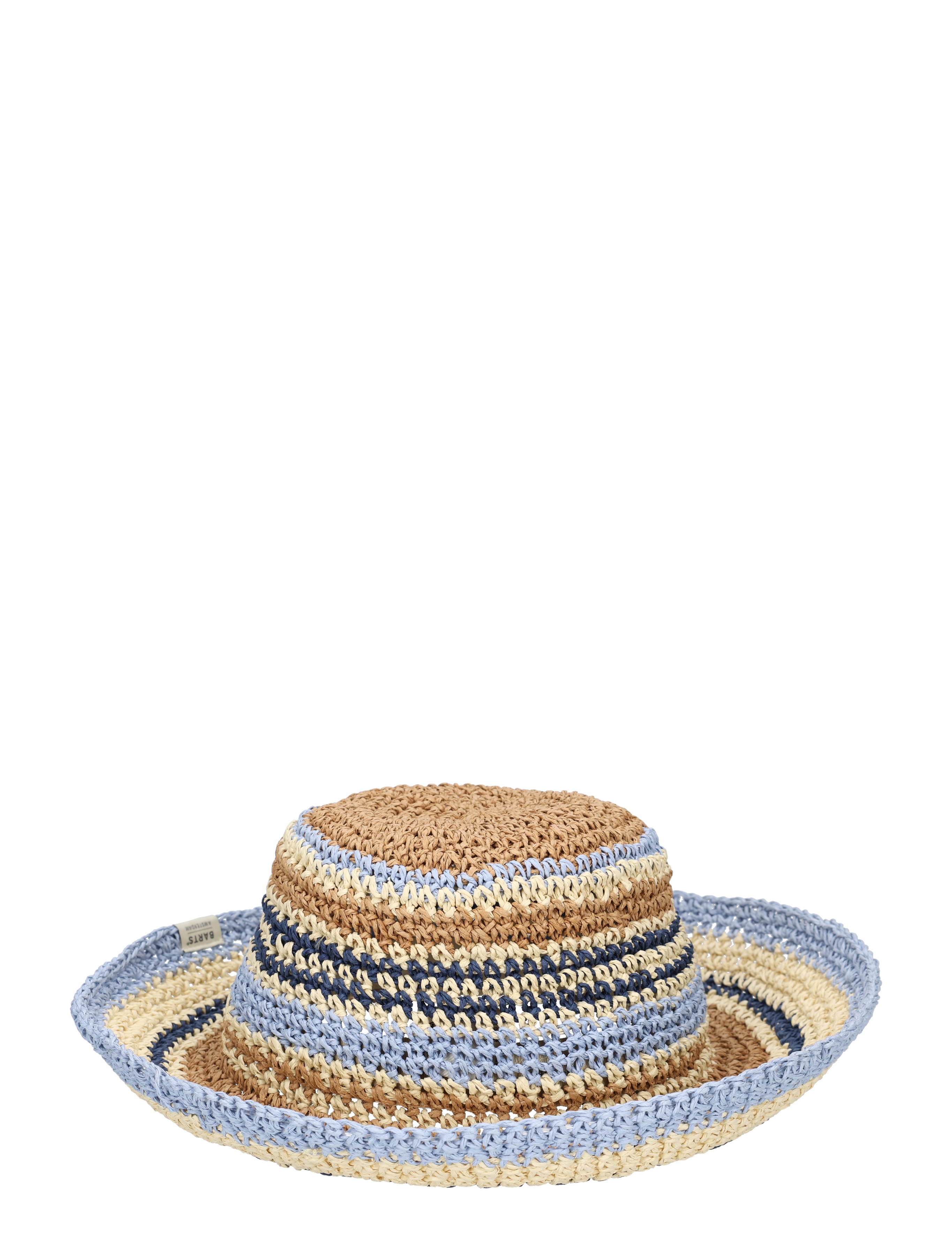 strooienhoed, stro, geweven, streep, canvas