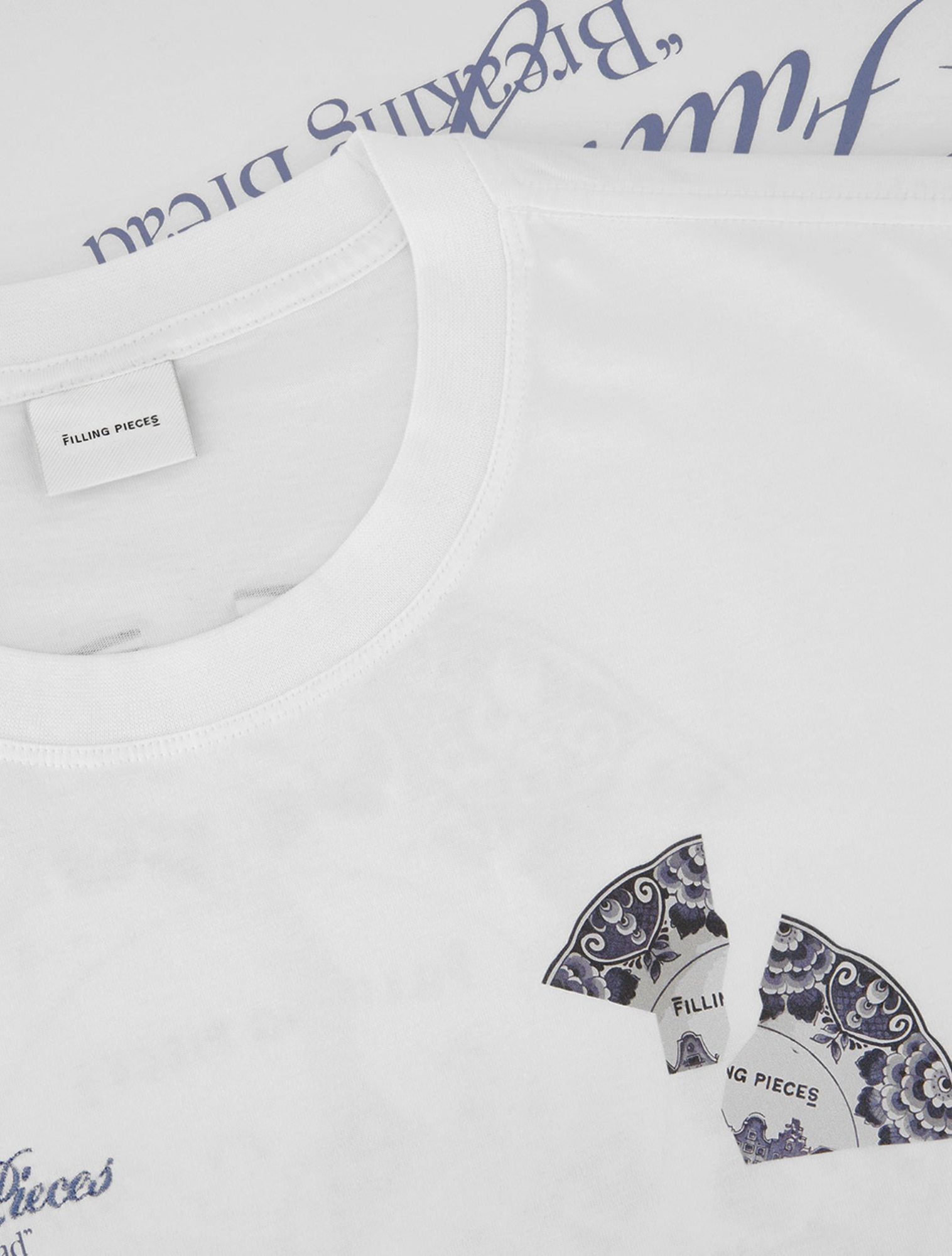 Filling Pieces - Broken Plate White - Heren - T-Shirts & Polos - 49885_88_3