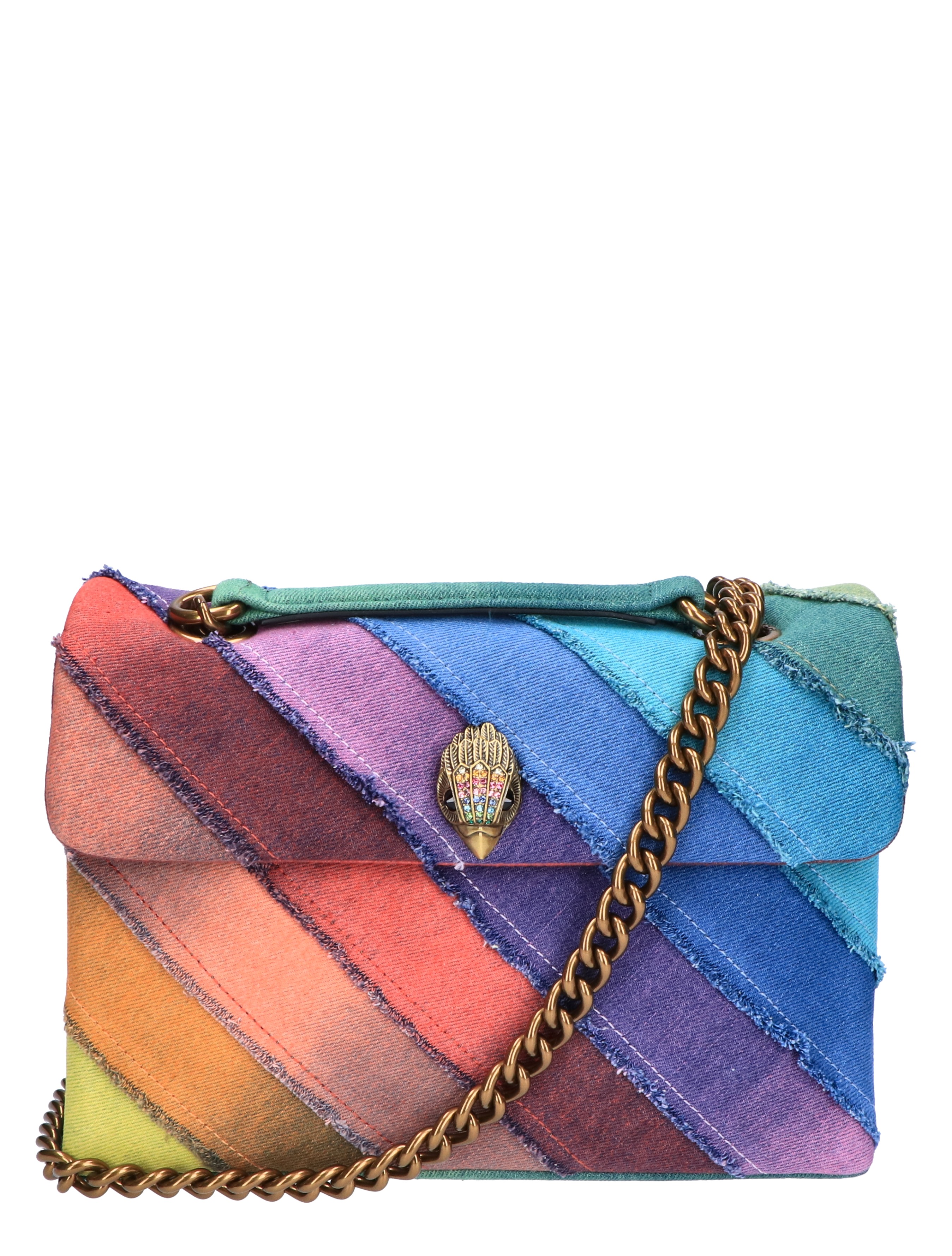 Large Denim Kensington Bag Multi Color