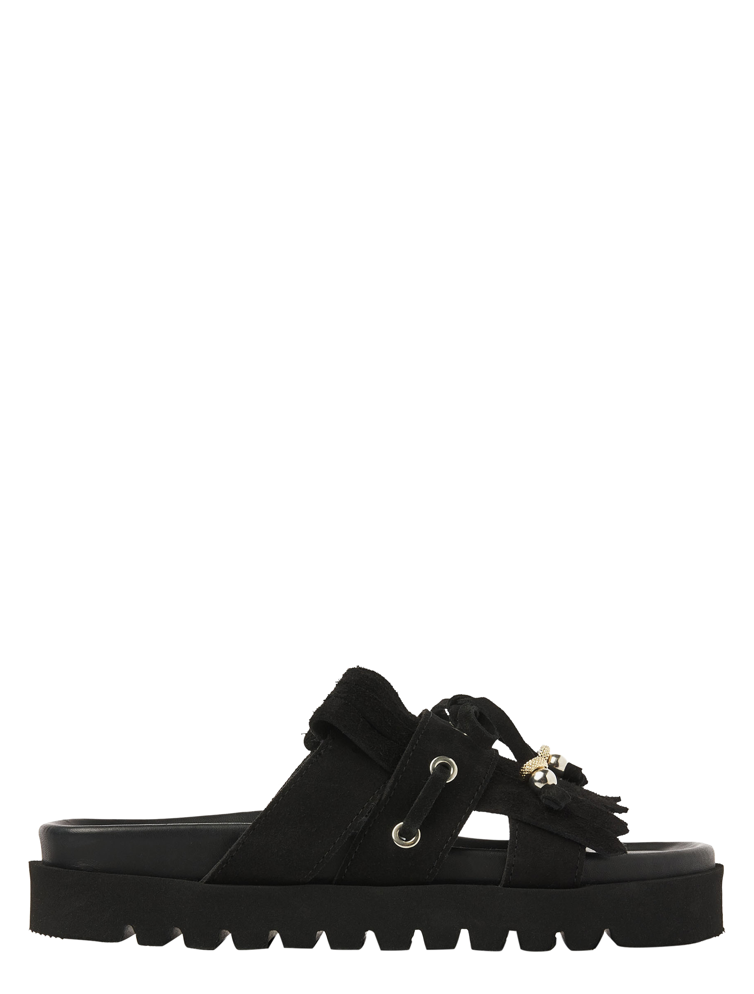 VIA VAI - 62356 Rae Laila 01-900 Suede Nero - Dames - Muiltjes - 51347_11_1