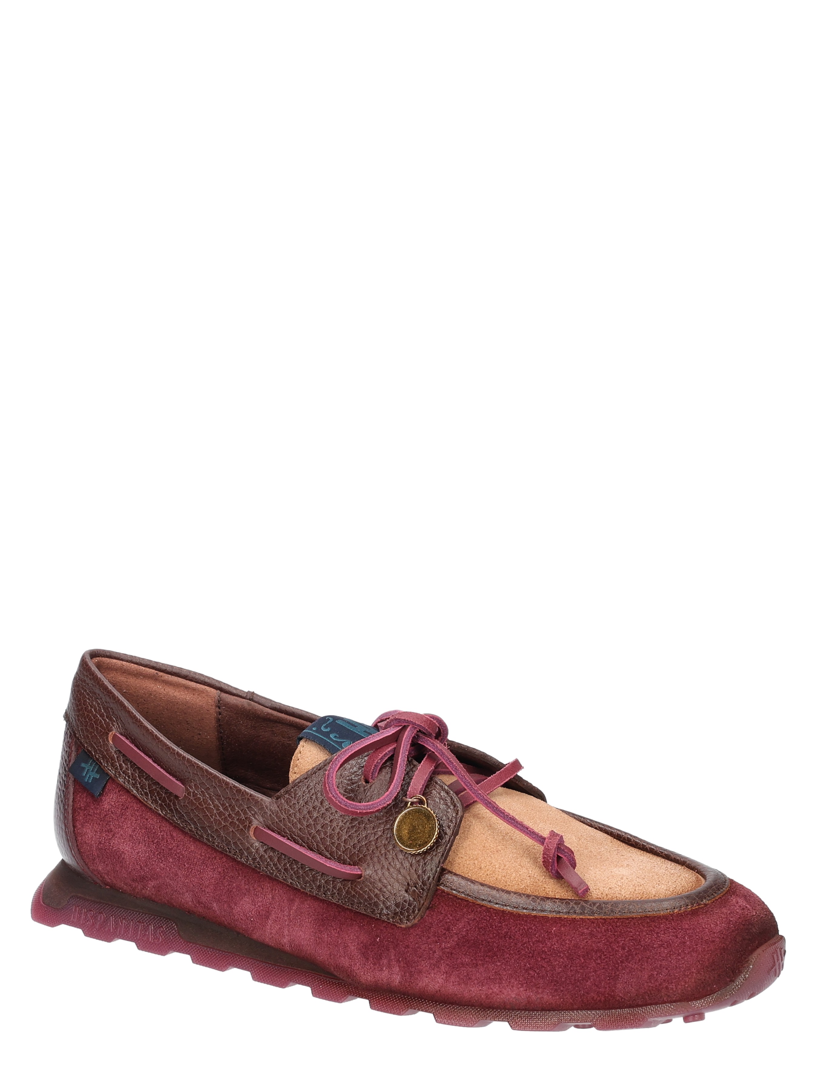 mokassin, loafer, suede, rood, veters