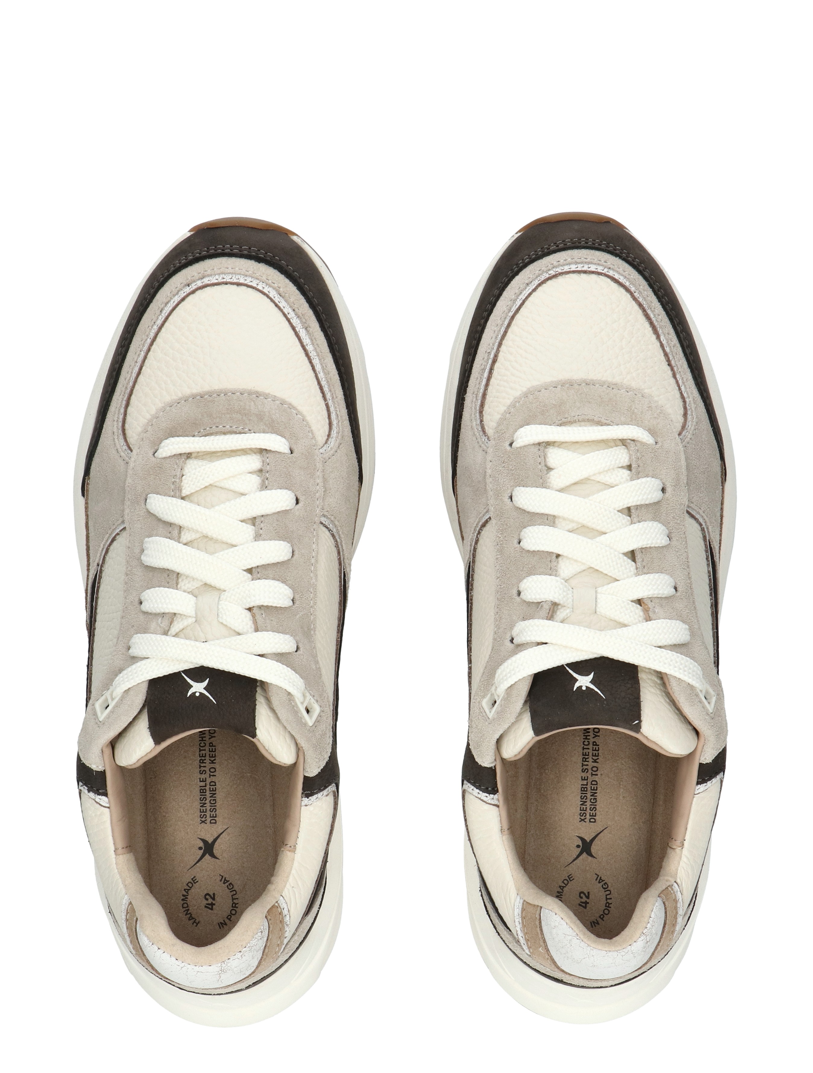 Xsensible - 33204.4 Manhattan Men 869 Carbon Combi H-Wijdte - Heren - Veterschoenen - Casual Veterschoenen - 50400_97_8