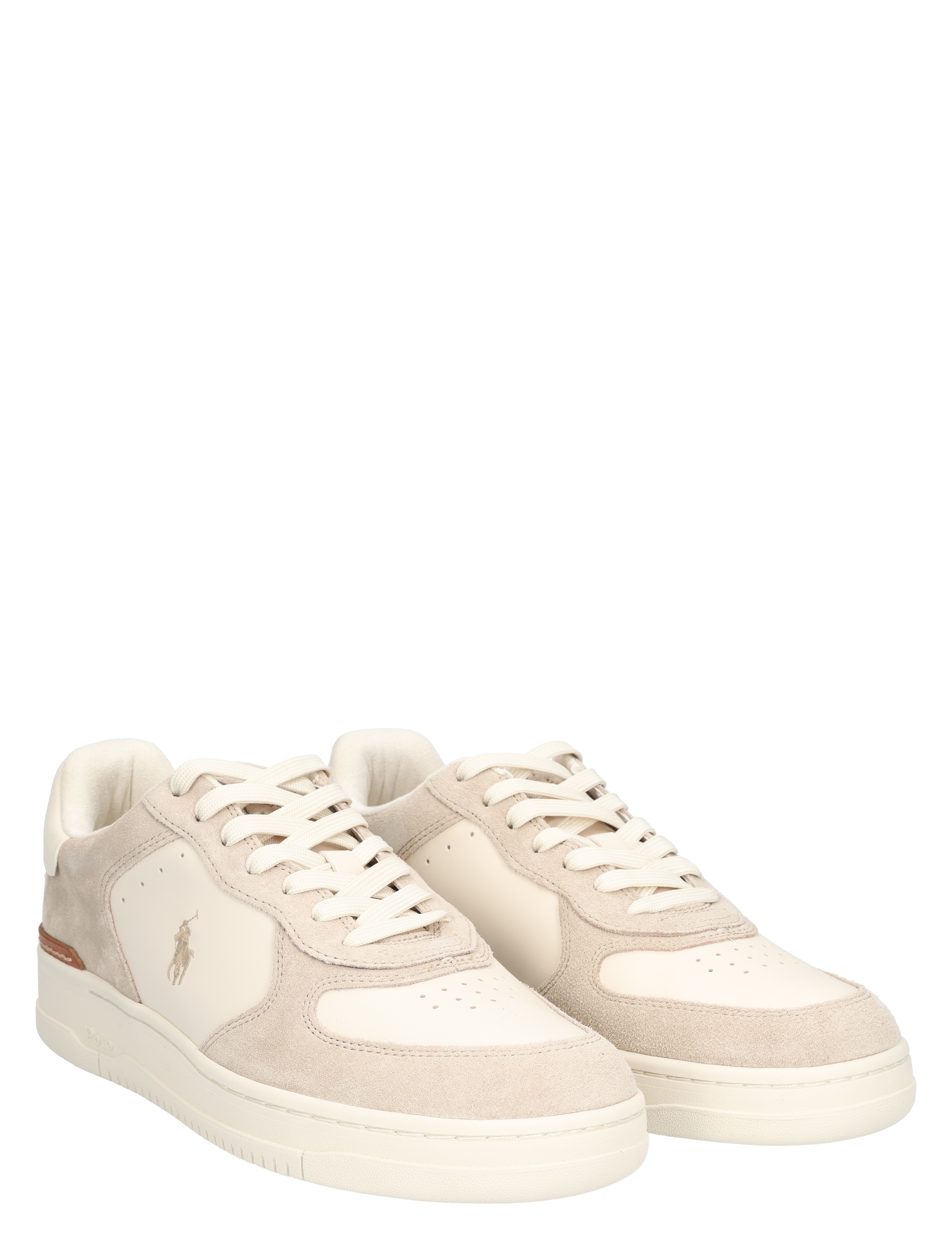 Polo Ralph Lauren - Masters Court Leather Sneaker 002 Milkshake Ecru - Heren - Lage Sneakers - Sneakers - 48413_87_5
