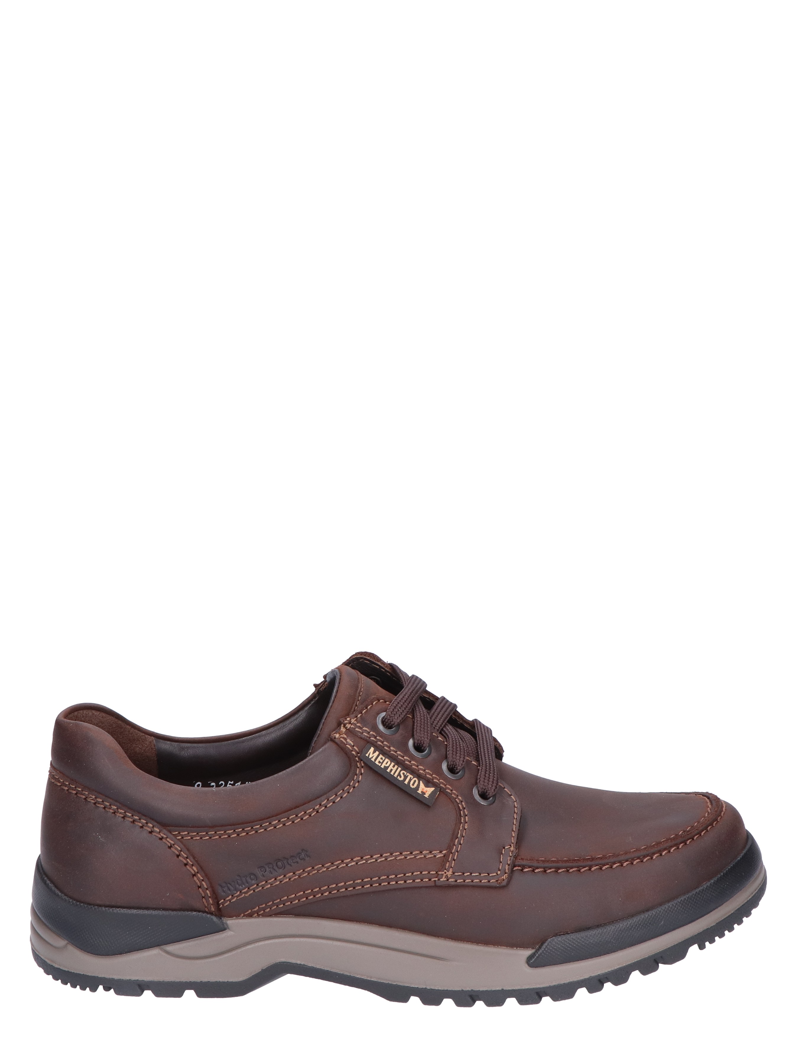 Mephisto - Charles Grizzly Dark Brown G-Wijdte - Heren - Veterschoenen - Casual Veterschoenen - 12231_22_1