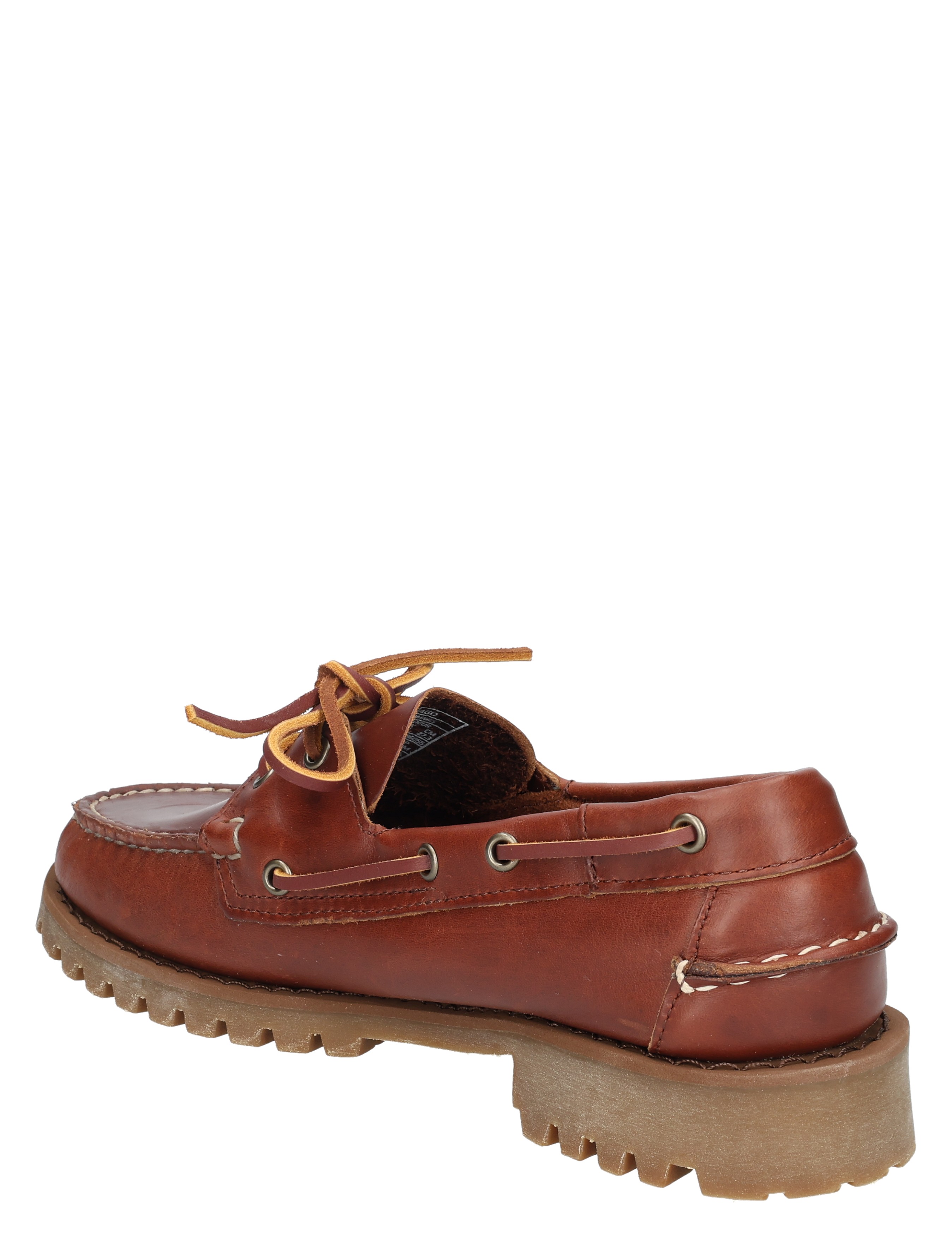 boot, mocassin, lederen, bruine, lupin-sole