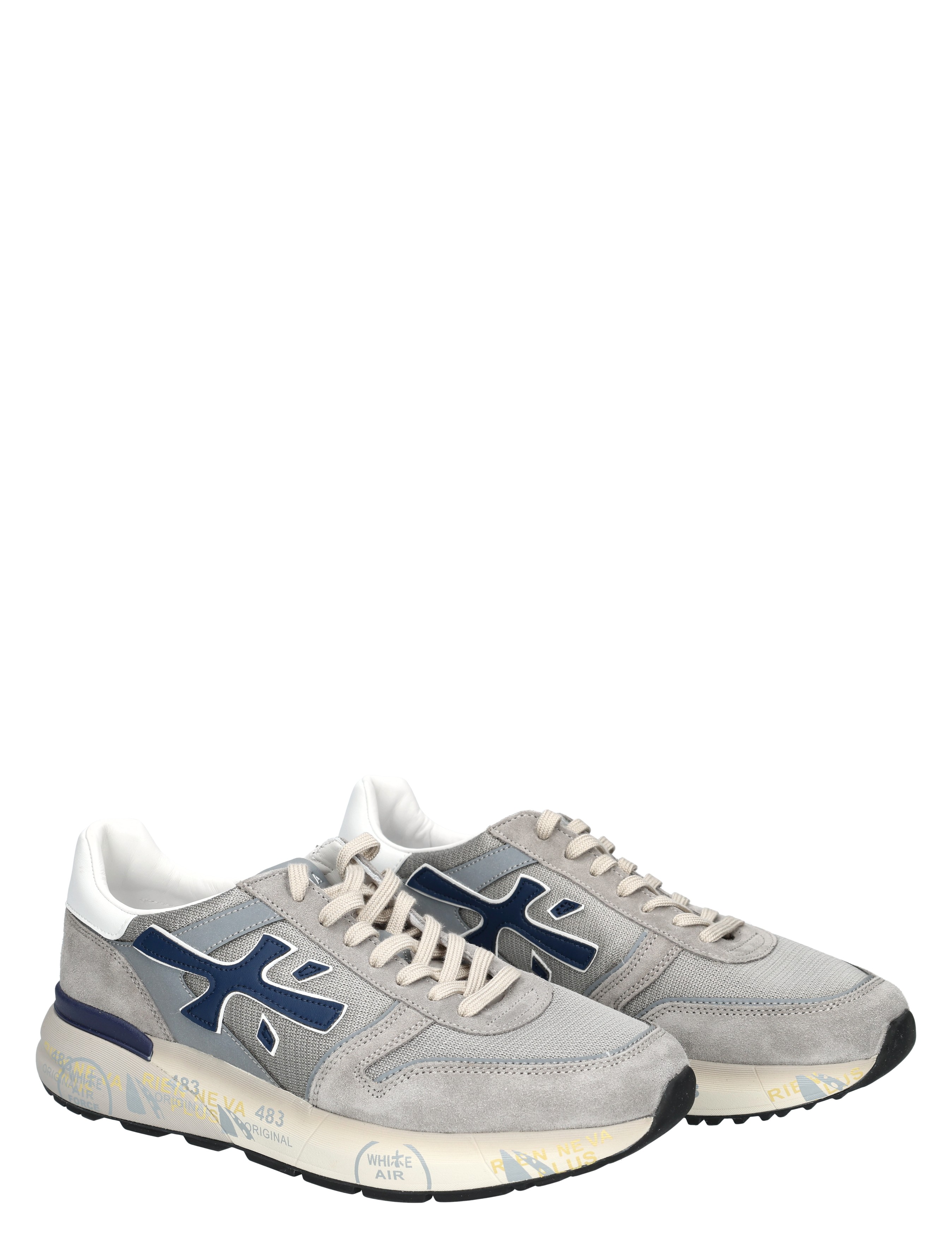 Premiata - Mick Men 8001 Grey Blue - Heren - Lage Sneakers - Sneakers - 50180_73_5