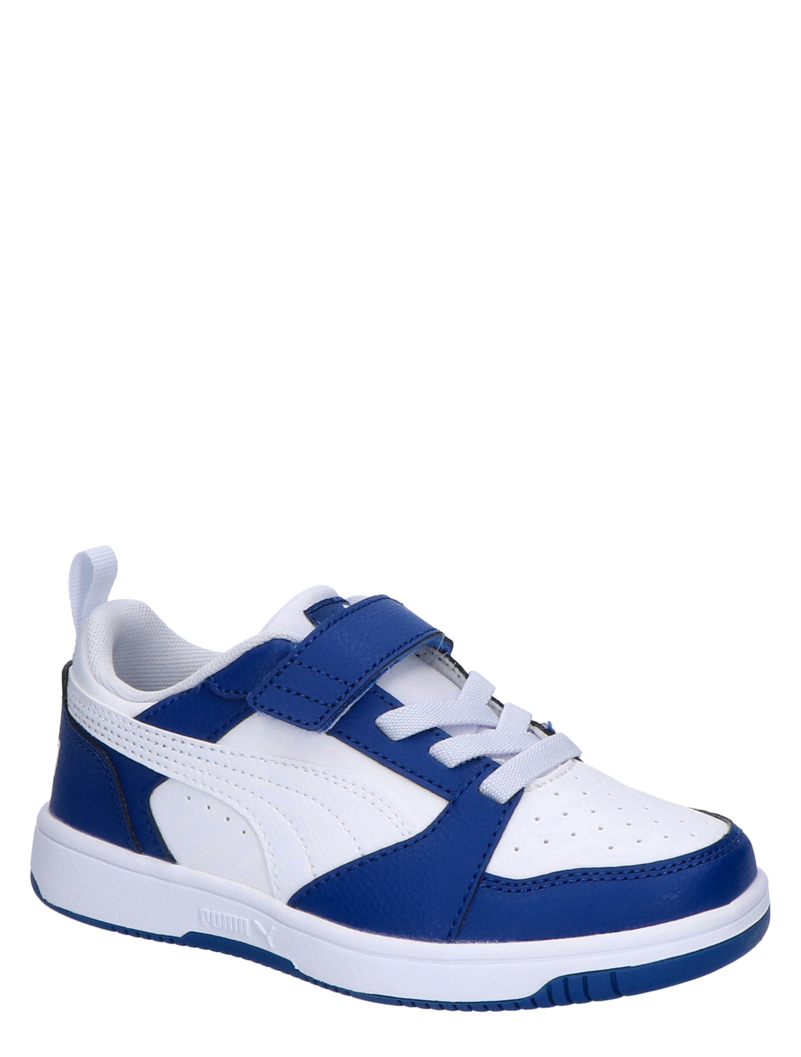 Puma - Rebound V6 Low Basket Velcro Royal White - Meisjes - Jongens - Sneakers - Lage Sneakers - Lage Sneakers - Sneakers - Klittenbandschoenen - Klittenbandschoenen - 46452_83_3