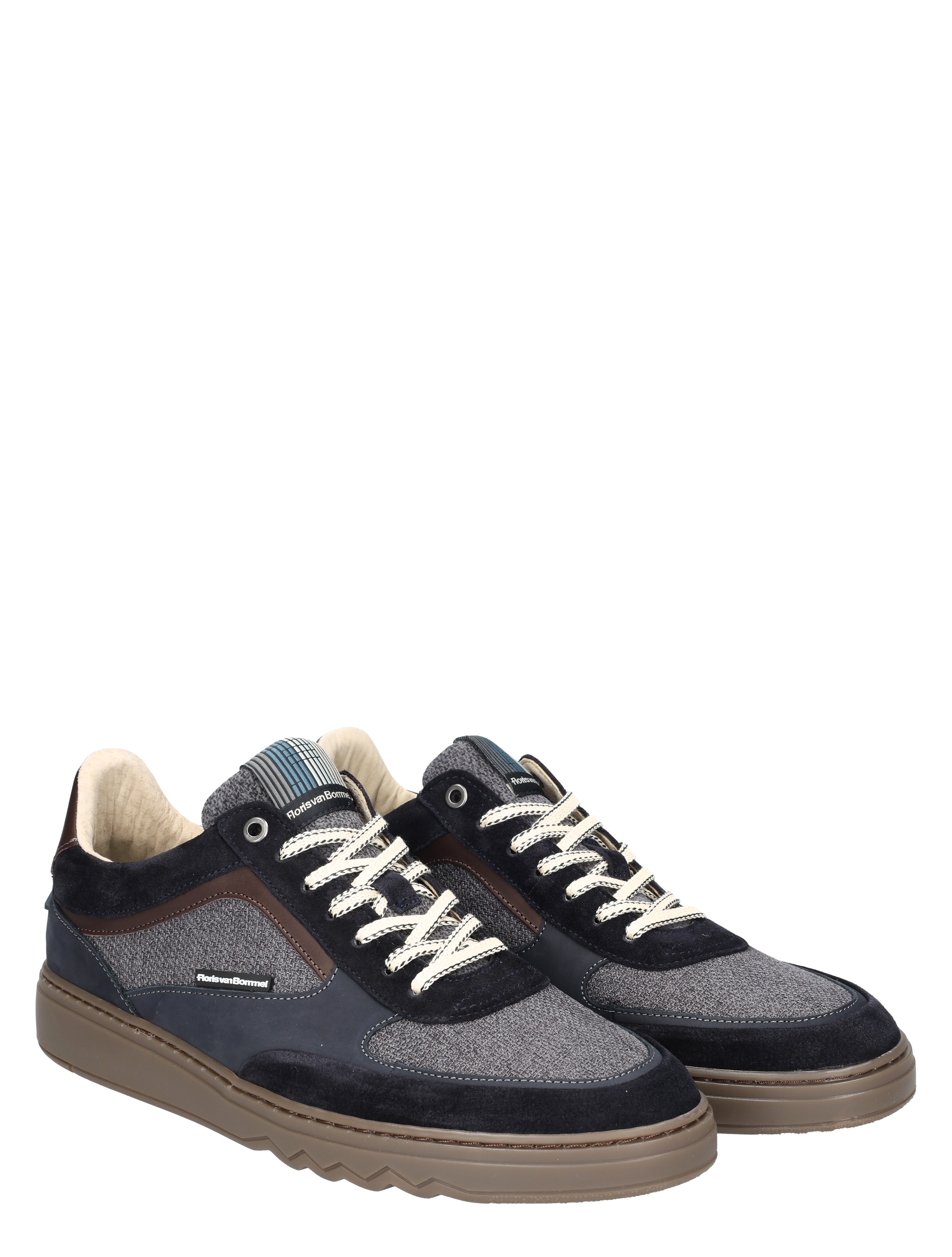 sneakers, heren, grijs, leren, luxe-sneaker