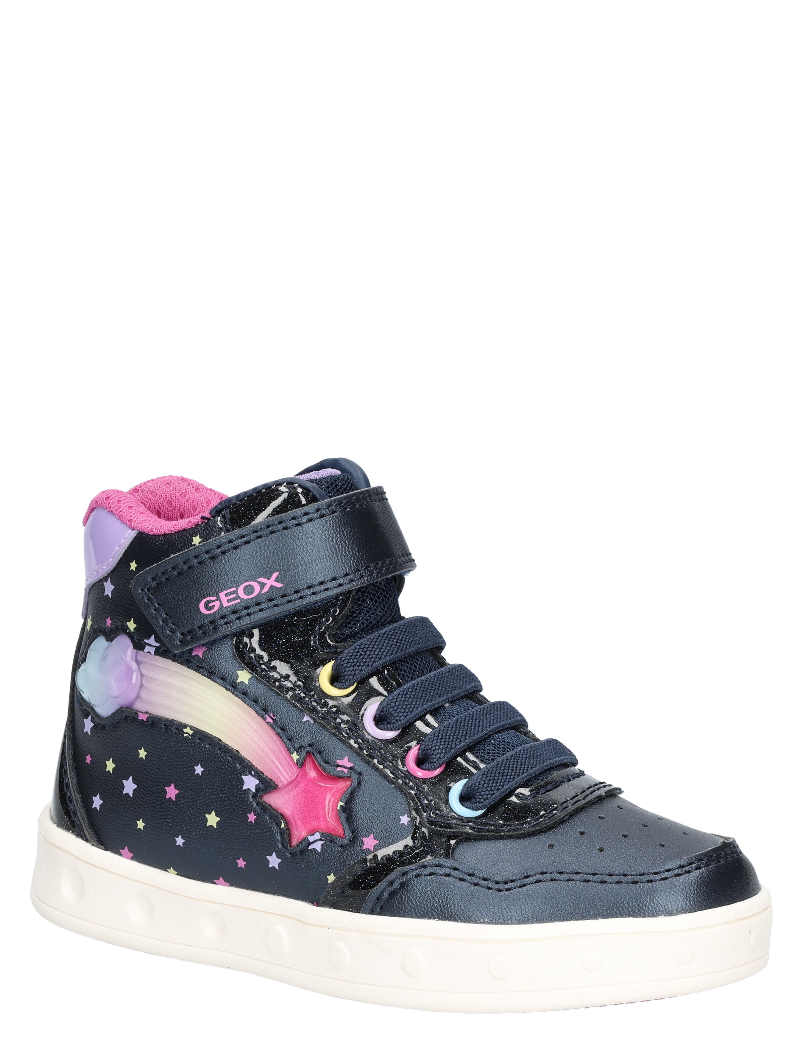 Geox - Skylin Girl Ster Navy Multicolor - Meisjes - Veter Boots - Boots - 48251_33_3
