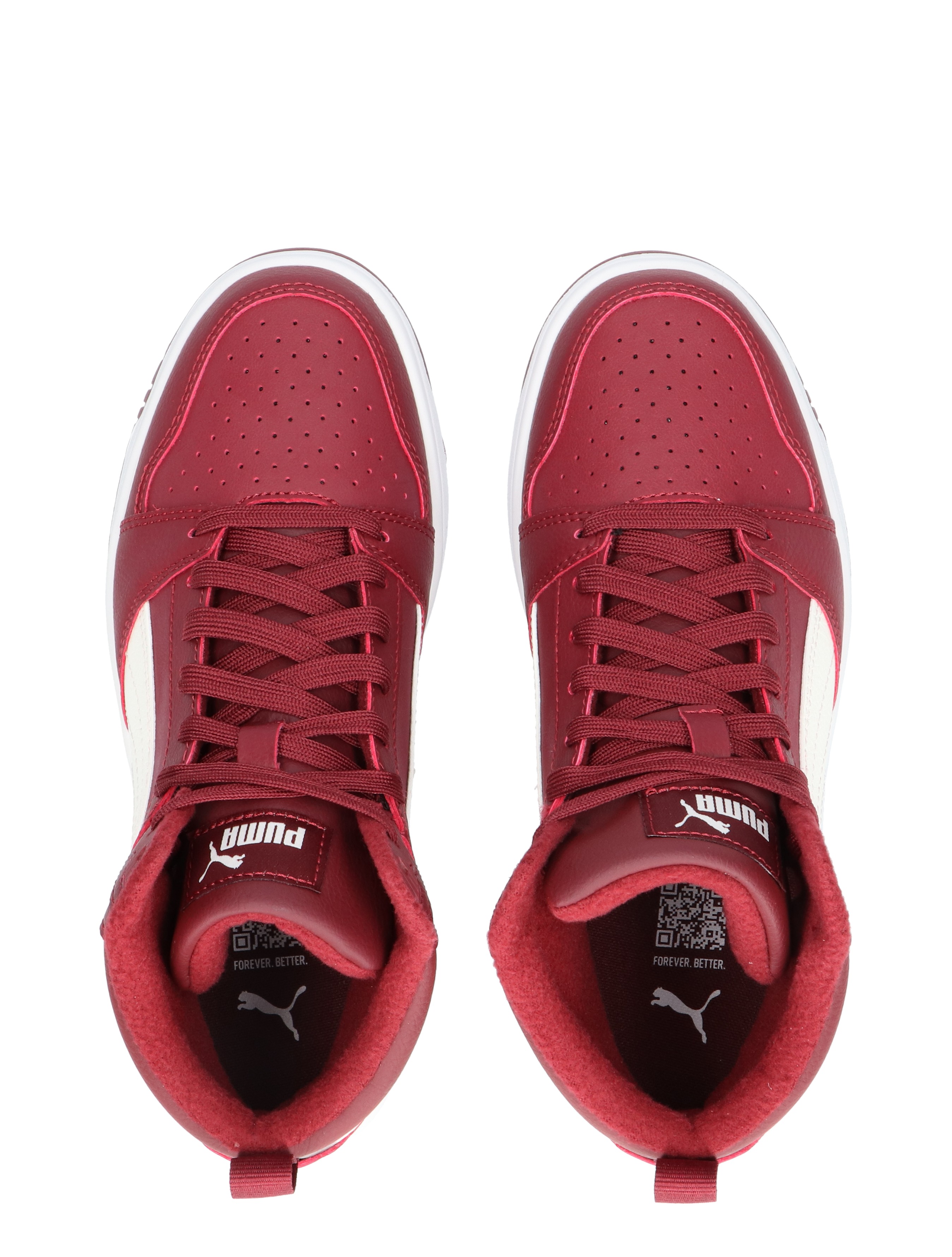 Puma - Rebound V6 Mid Weather Jr 07 Regal Red - Meisjes - Lage Sneakers - Sneakers - 48082_44_7