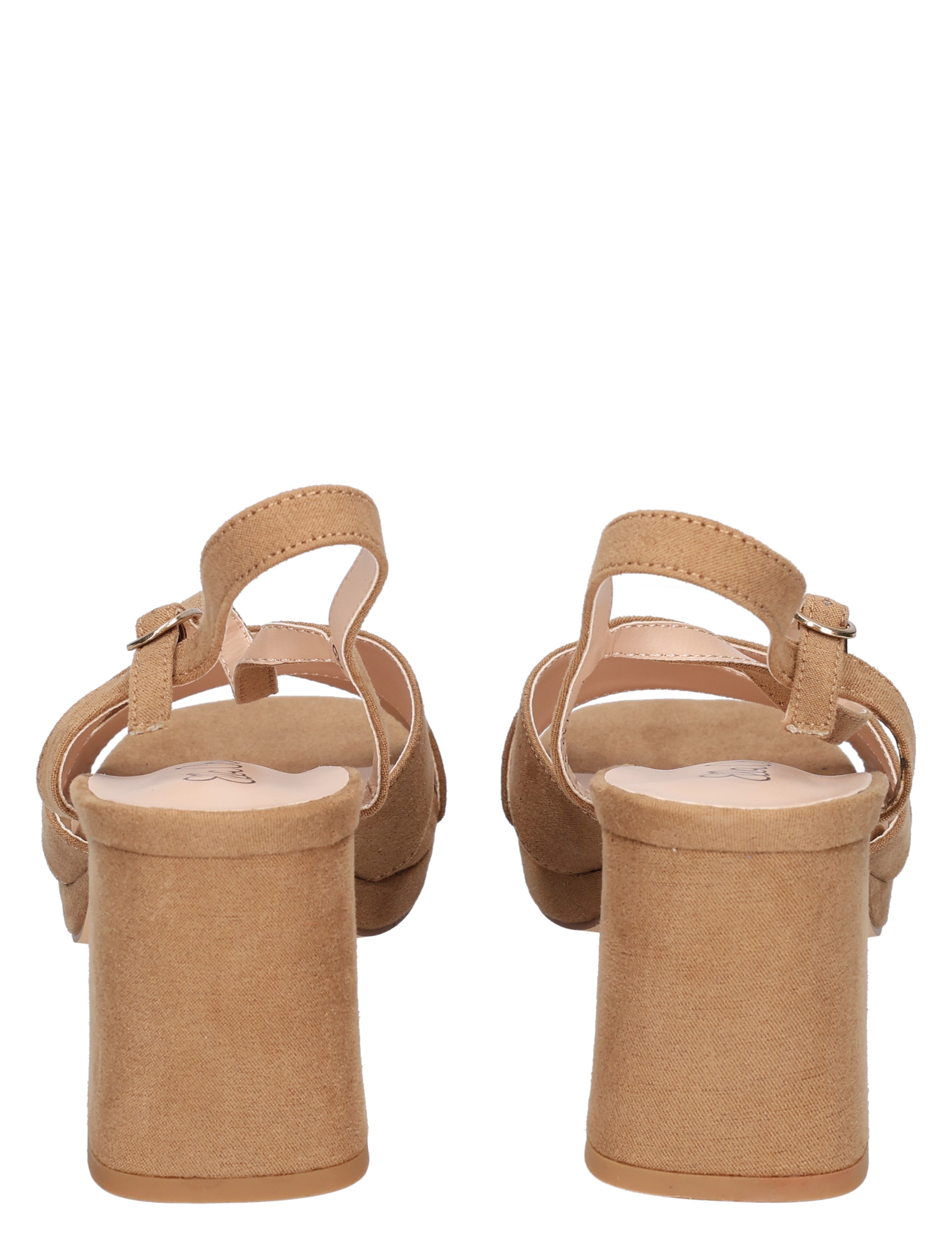 sandalen, hakken, blokhak, suede, laagteband