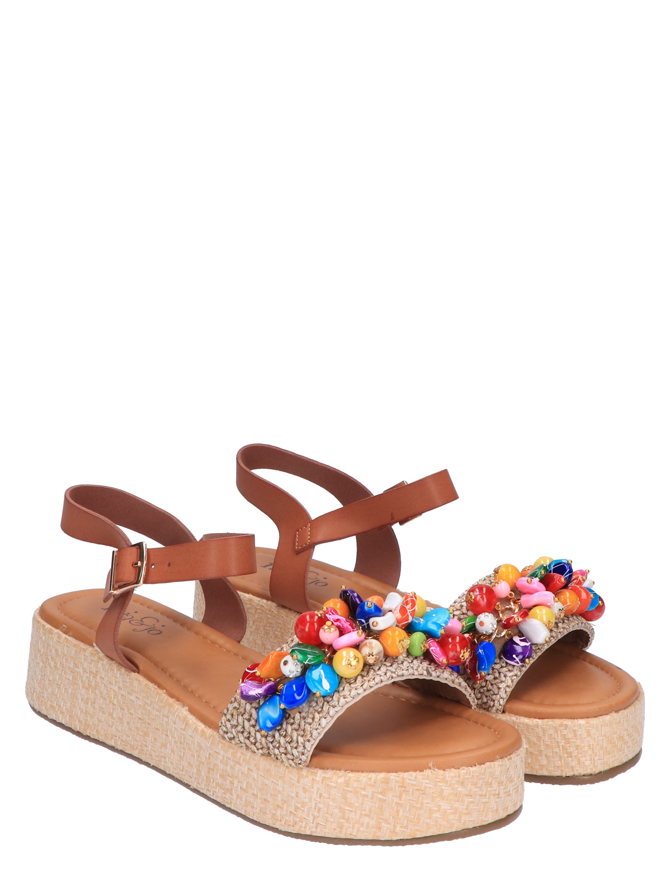 Lisa & Jo - Willeniek Brown Beige - Dames - Sandalettes - 47617_22_6