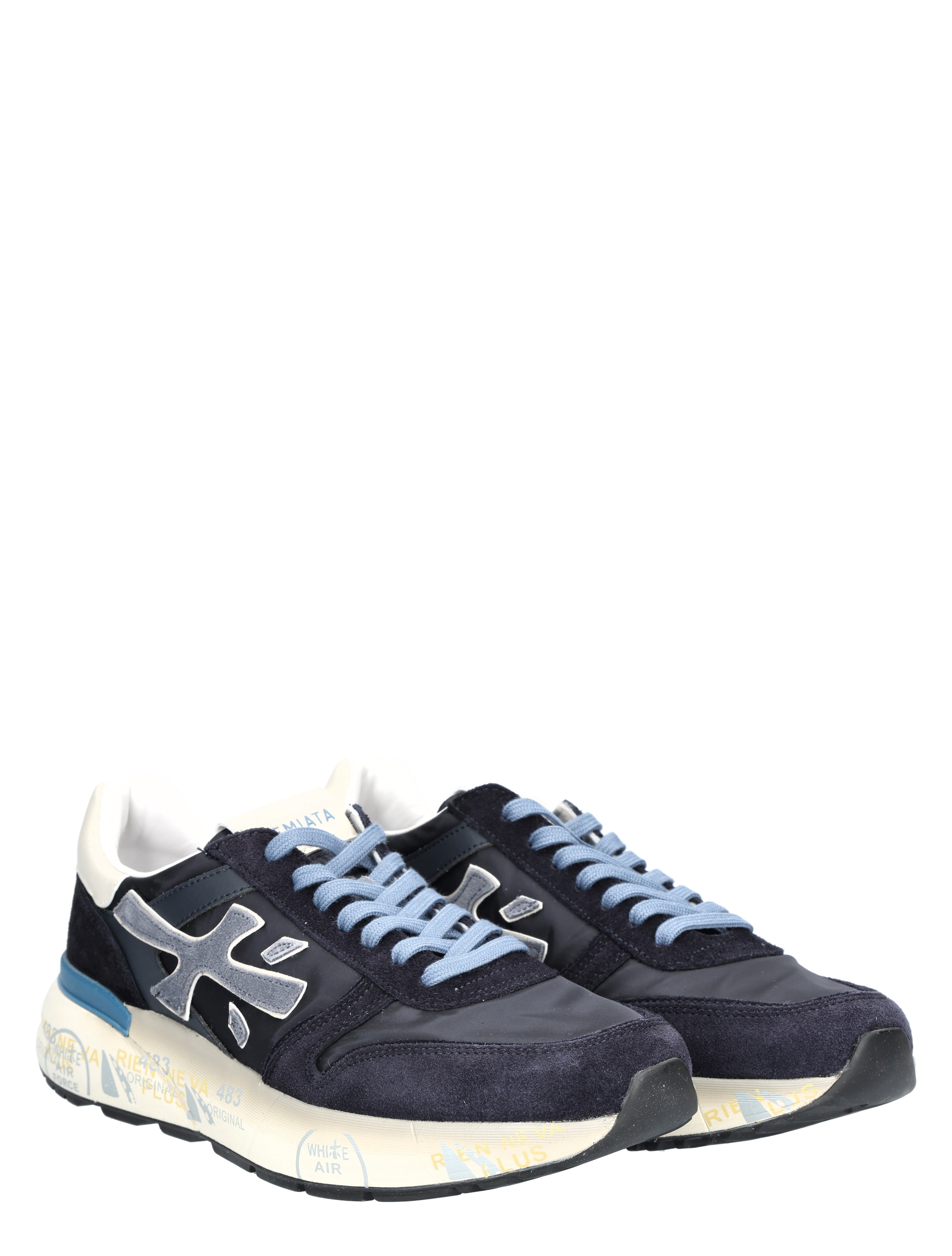 Premiata - Mick Men 7716 Blue - Heren - Lage Sneakers - Sneakers - 48275_33_5