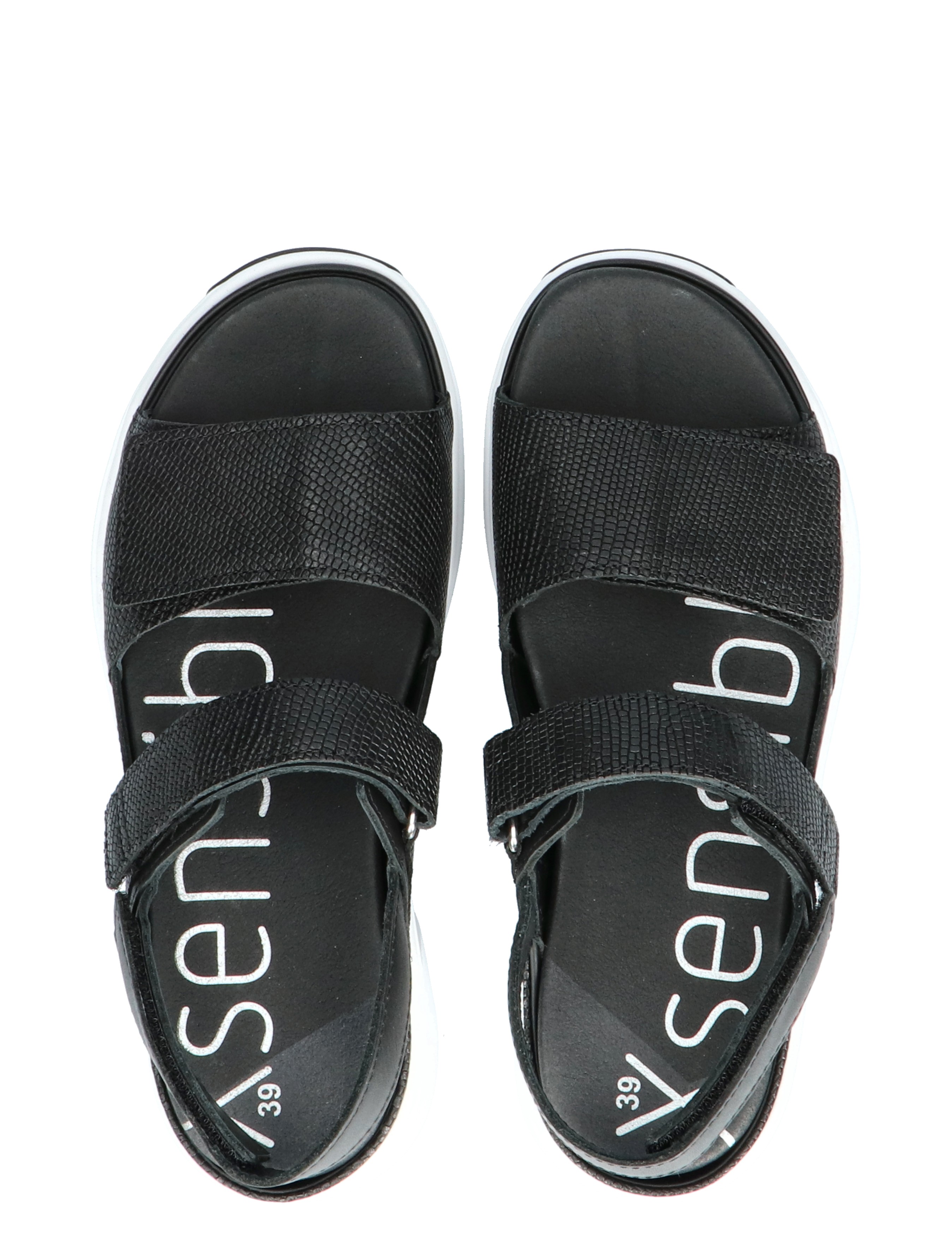 Xsensible - 30700.5 Aruba 009 Black G/H Wijdte - Dames - Sandalen - 43888_11_7