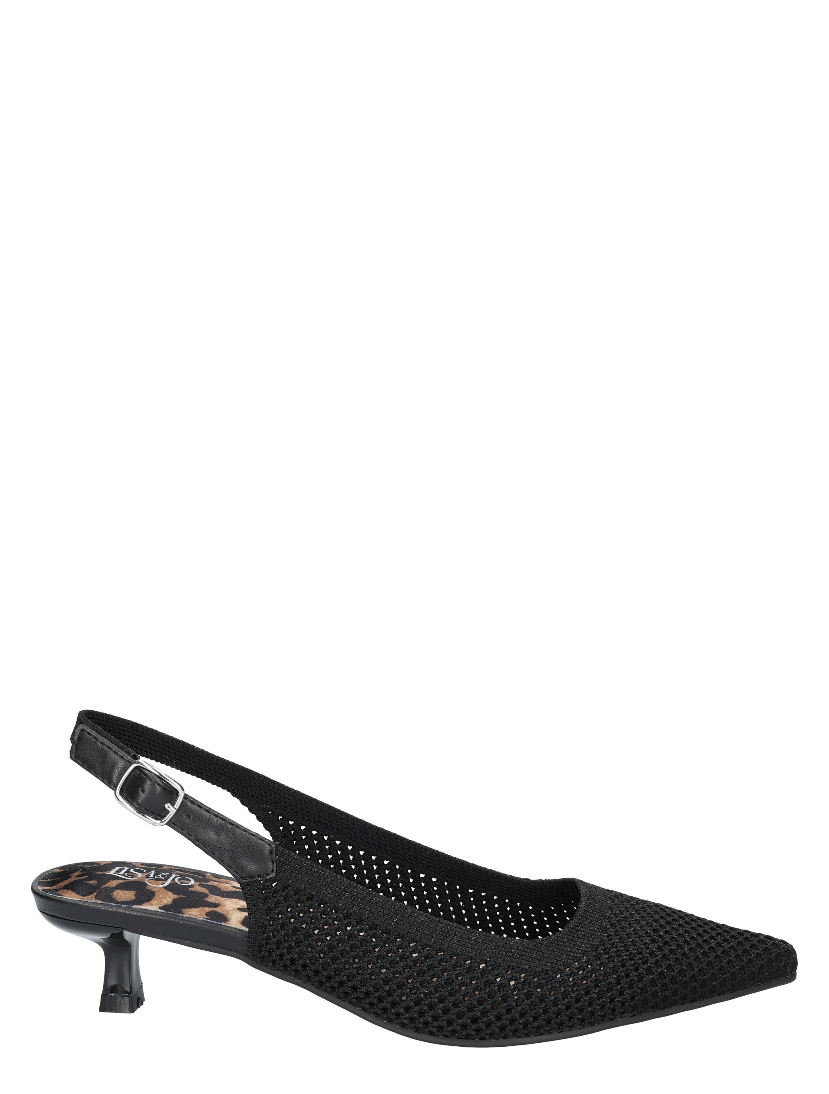 Lisa & Jo - Zuza Black Silver Knit - Dames - Pumps - 50871_11_1