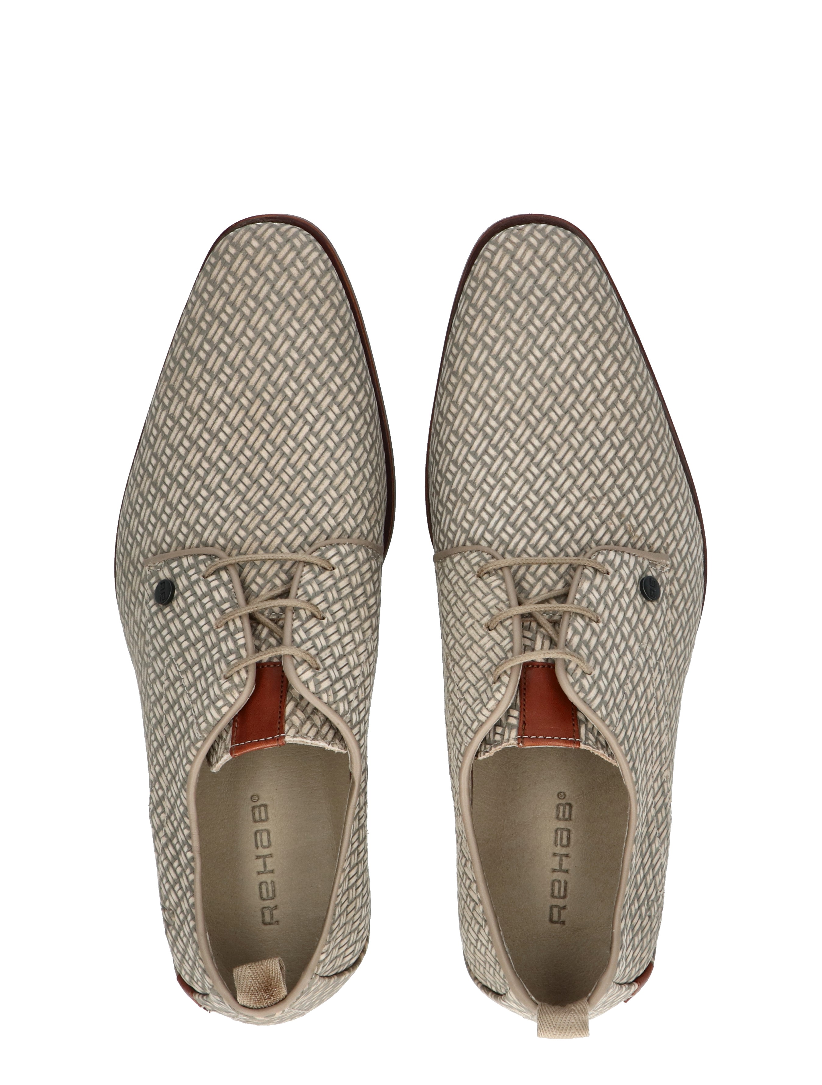 Rehab Footwear - Greg Braid Sand - Heren - Veterschoenen - Nette Veterschoenen - 47409_77_7