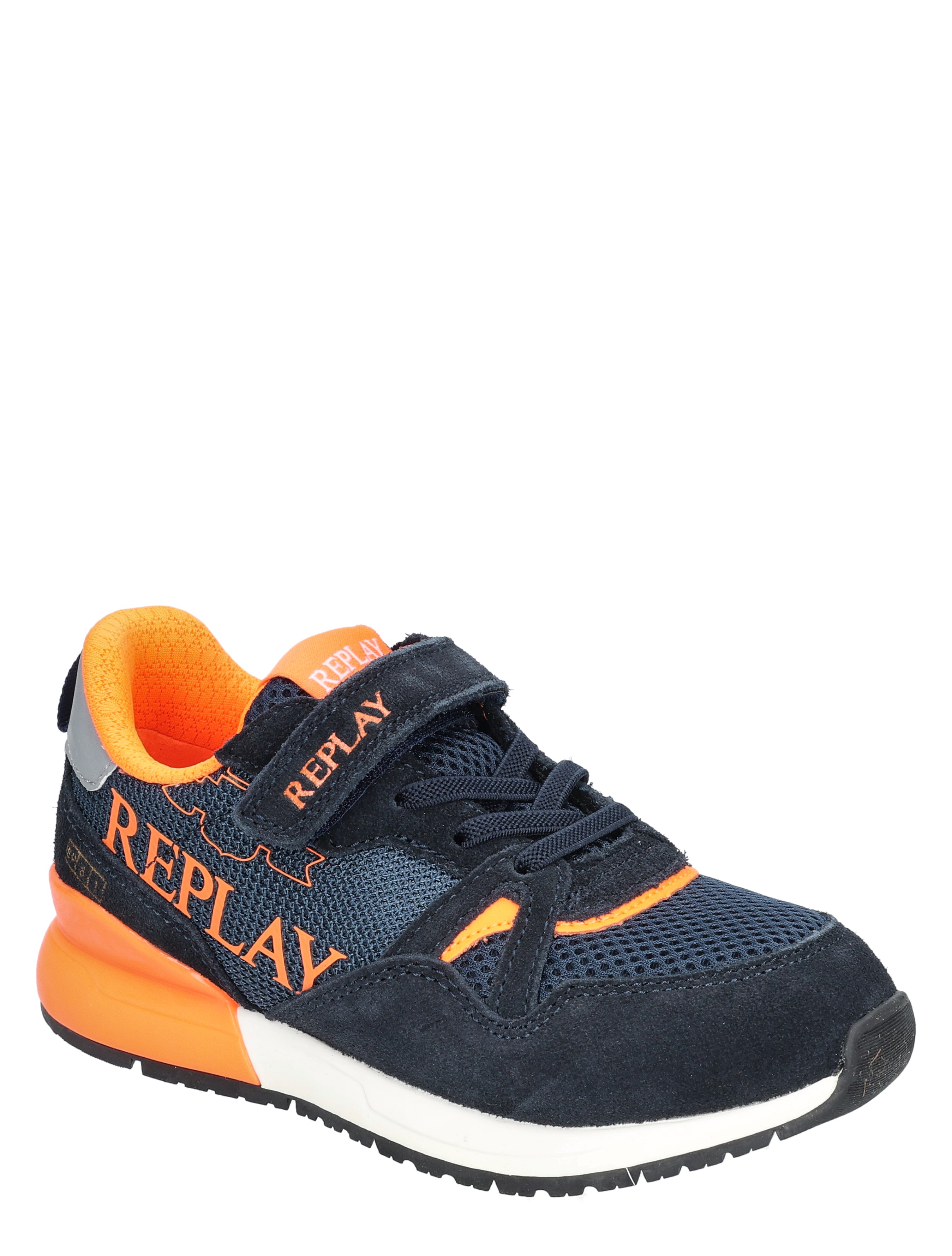 Replay - Shoot 14 JS290030L 3452 Navy Fluo Orang - Sneakers - Lage Sneakers - Jongens - 49844_33_3