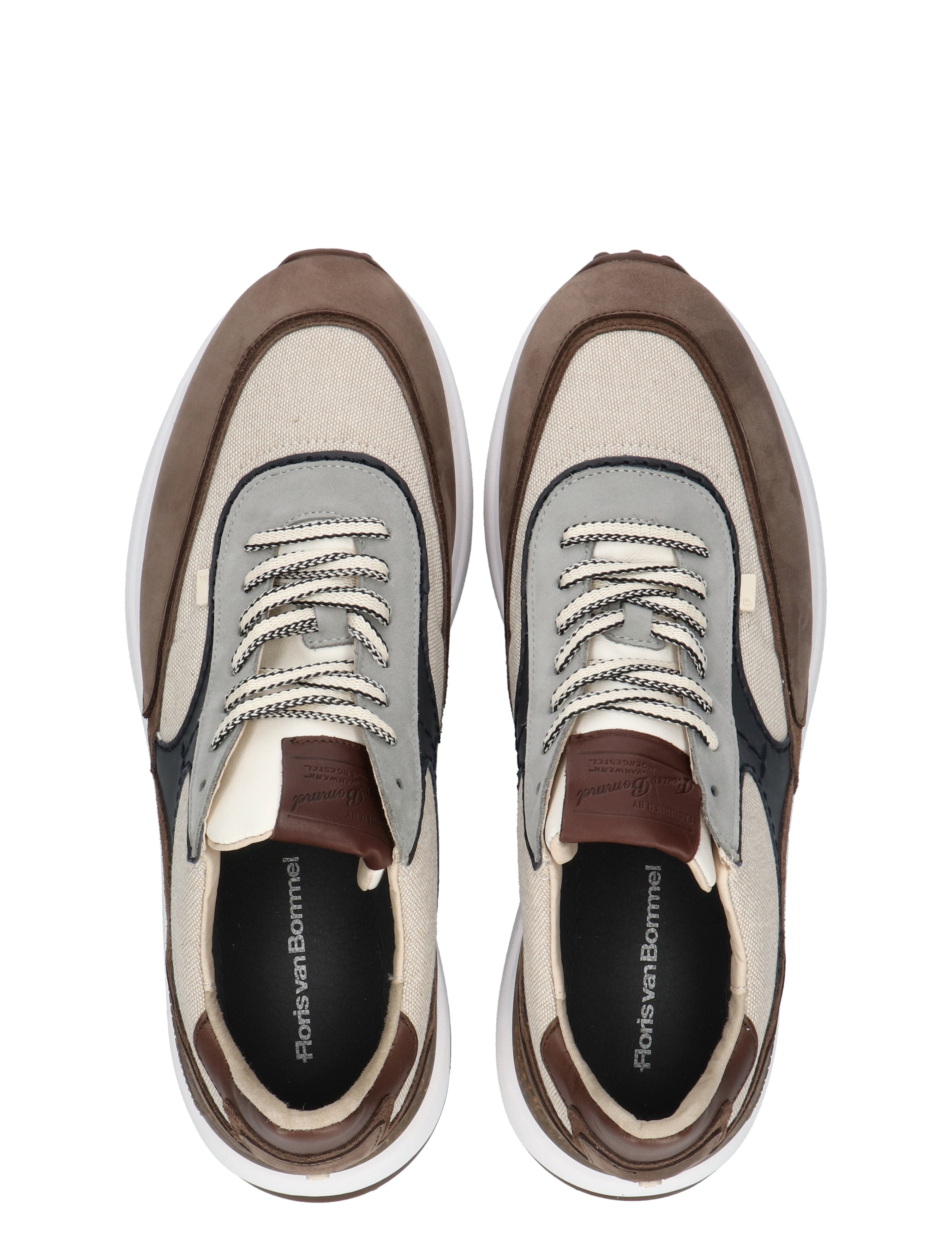 Floris van Bommel - Noppi 10207 26-01 Naturel G+ Wijdte - Heren - Lage Sneakers - Sneakers - 50659_27_7