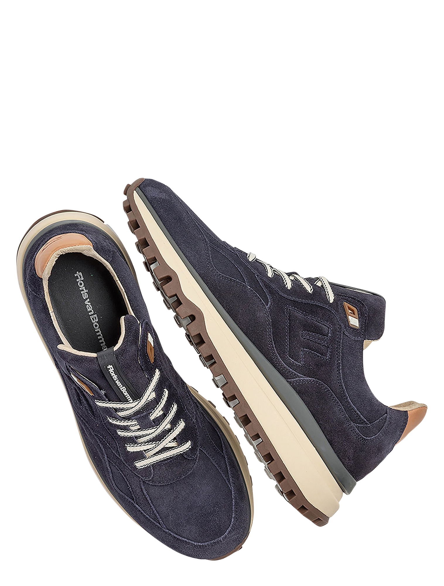 Floris van Bommel - De Gripper SFM-10238 41-02 DarkBlue G+ Wijdte - Heren - Lage Sneakers - Sneakers - 50121_33_3
