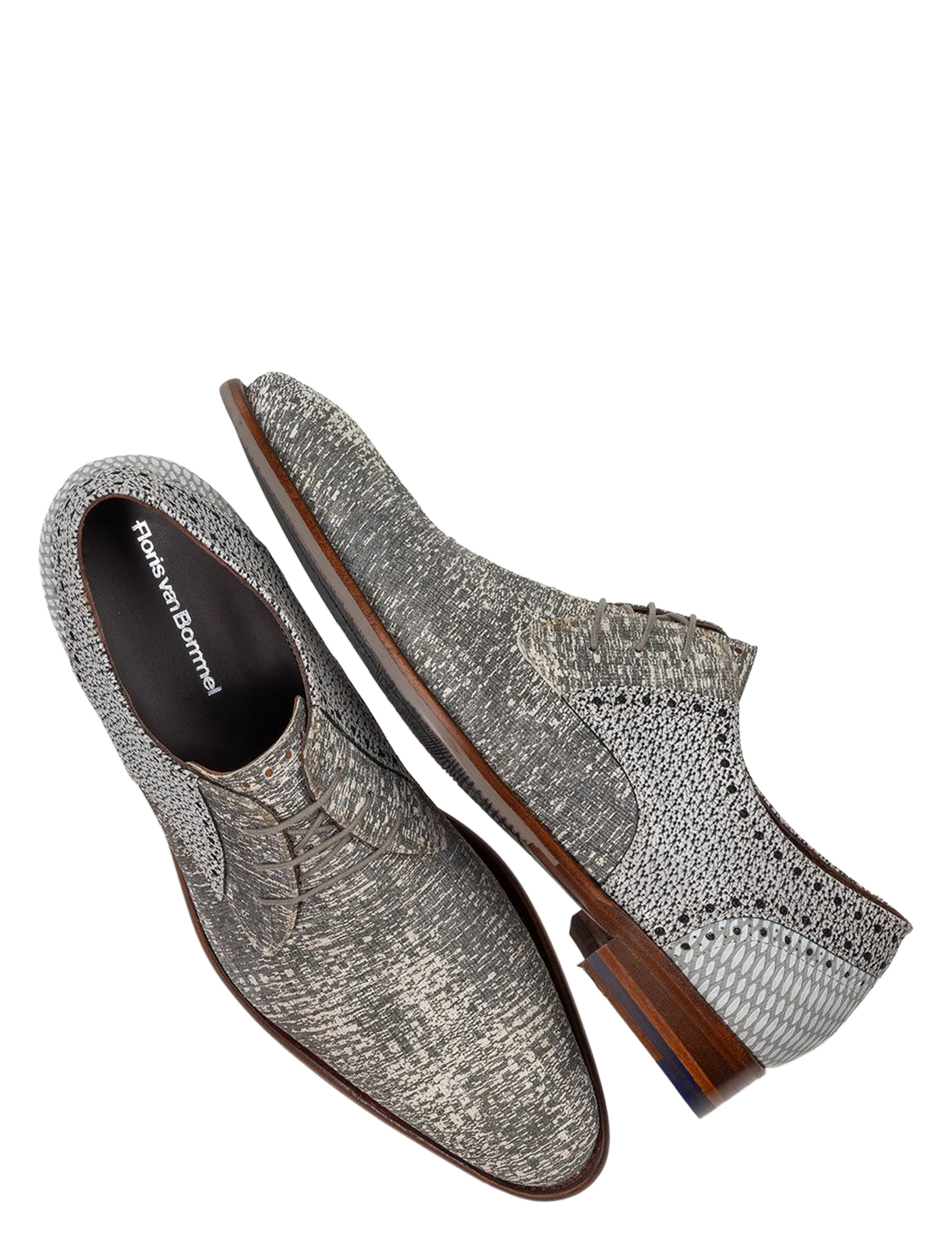 Floris van Bommel - De Stapper 30361 39.63 Grey G+Wijdte - Heren - Veterschoenen - Nette Veterschoenen - 51460_99_3