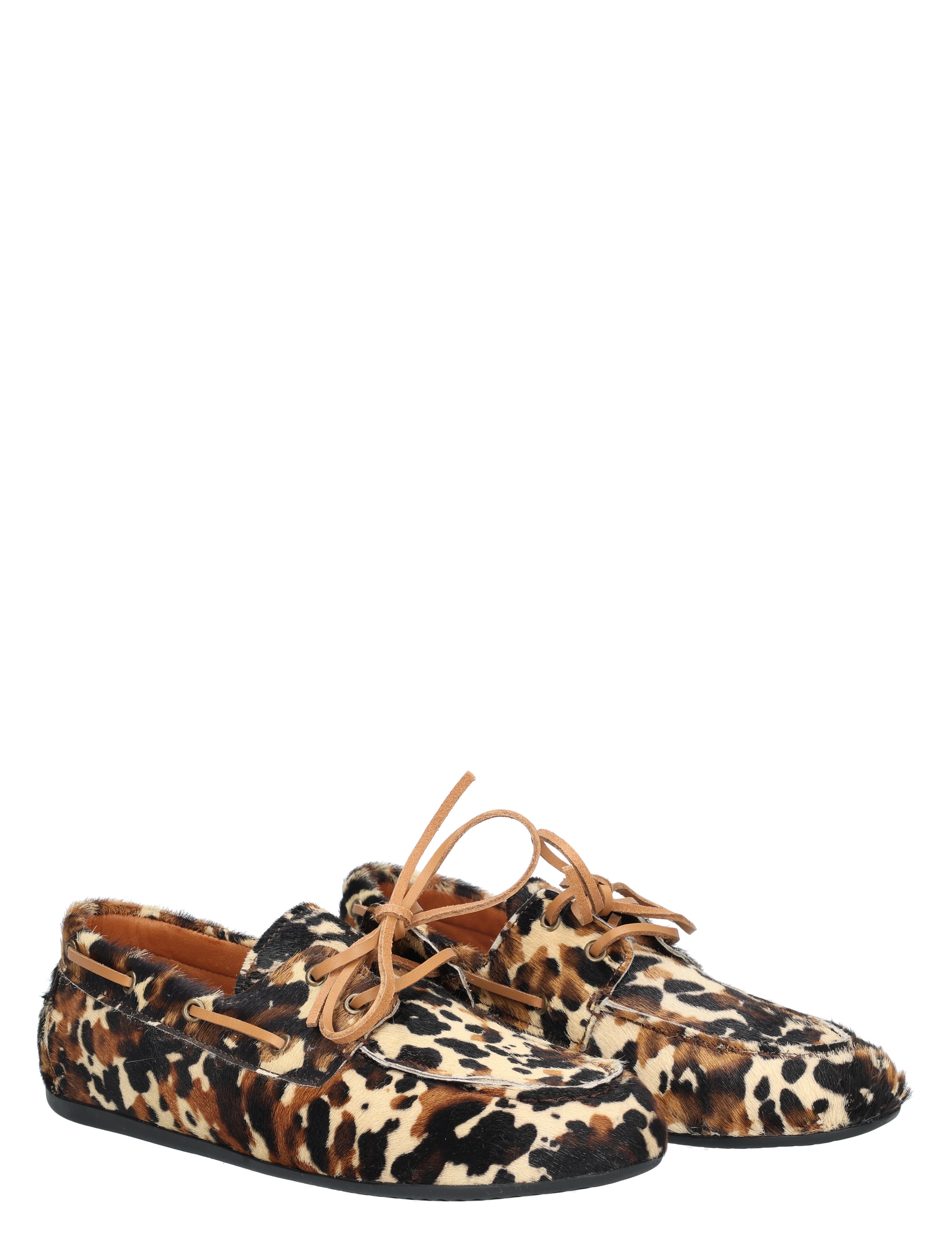 Miss Behave - Xanthi Dark Brown Multi Ponyhair - Dames - Loafers - 50764_22_5