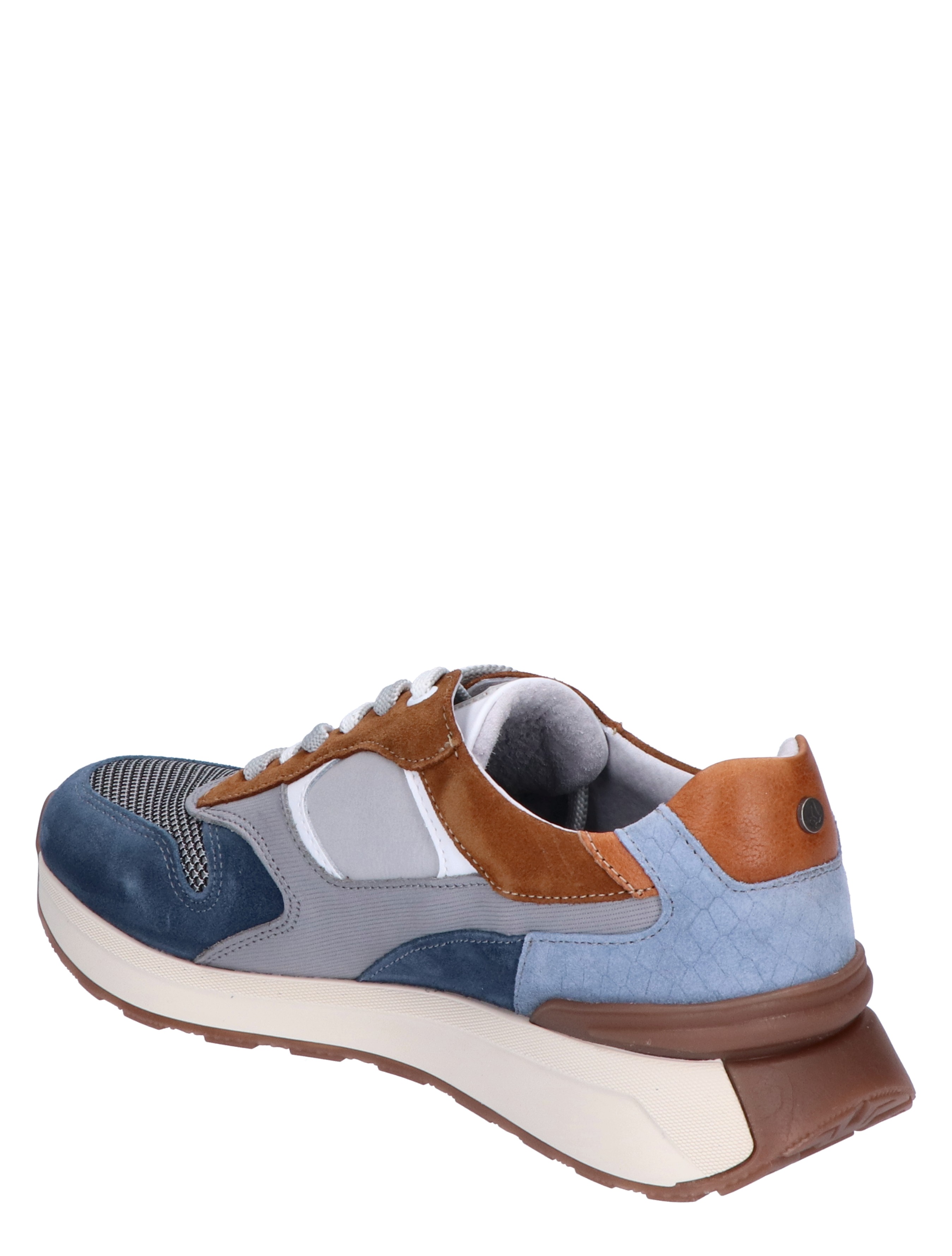 Australian - Kyoto Grey Blue Combi G-Wijdte - Heren - Veterschoenen - Casual Veterschoenen - Lage Sneakers - Sneakers - 44112_39_4
