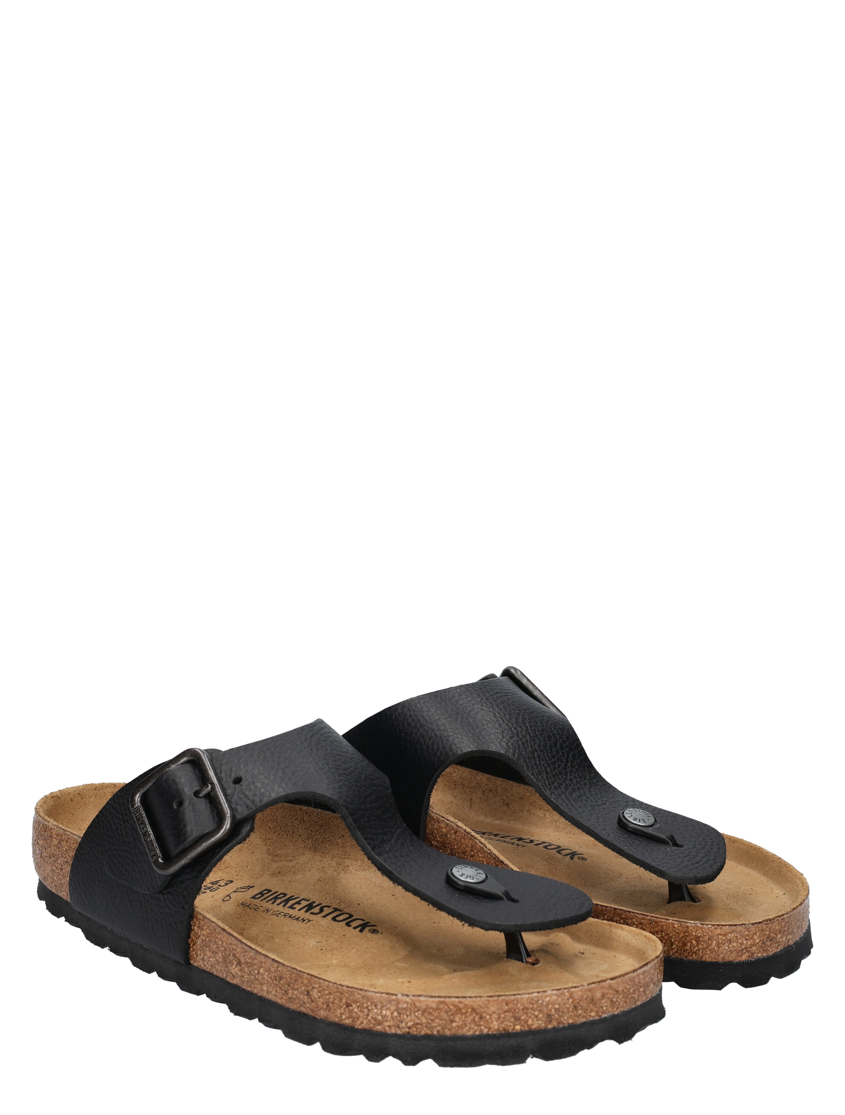 sandalen, leder, zwarte band, rubberzool, tovenport