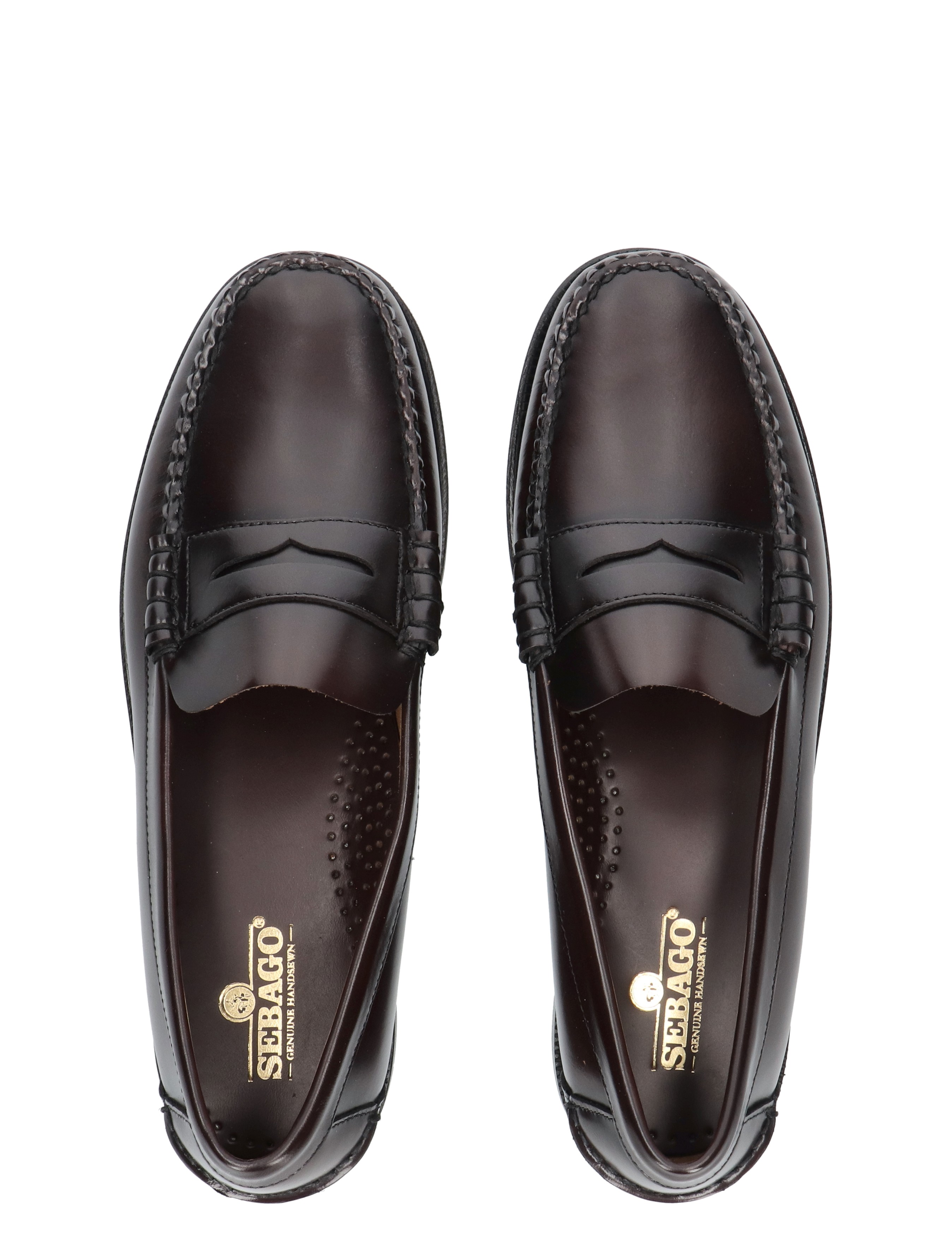 herenschoenen, loafers, leder, donkerbruin, mocassins